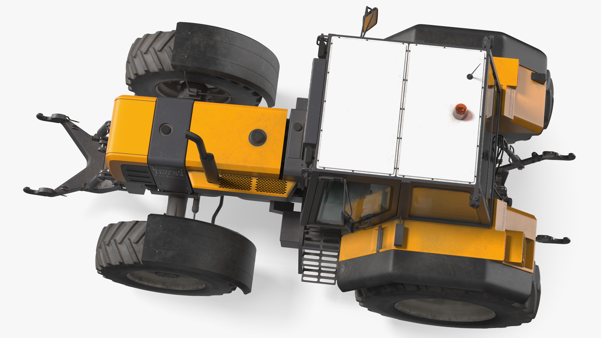 Renault 160-94 Wheel Tractor Dirty 3D model