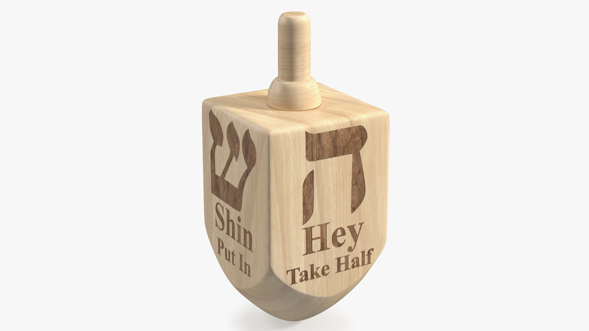 Carved Dreidel 3D model