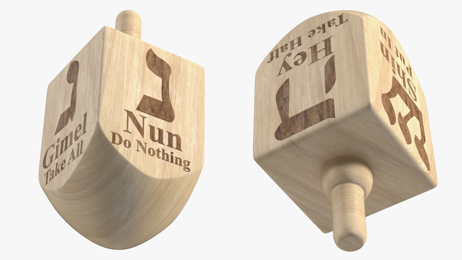 Carved Dreidel 3D model