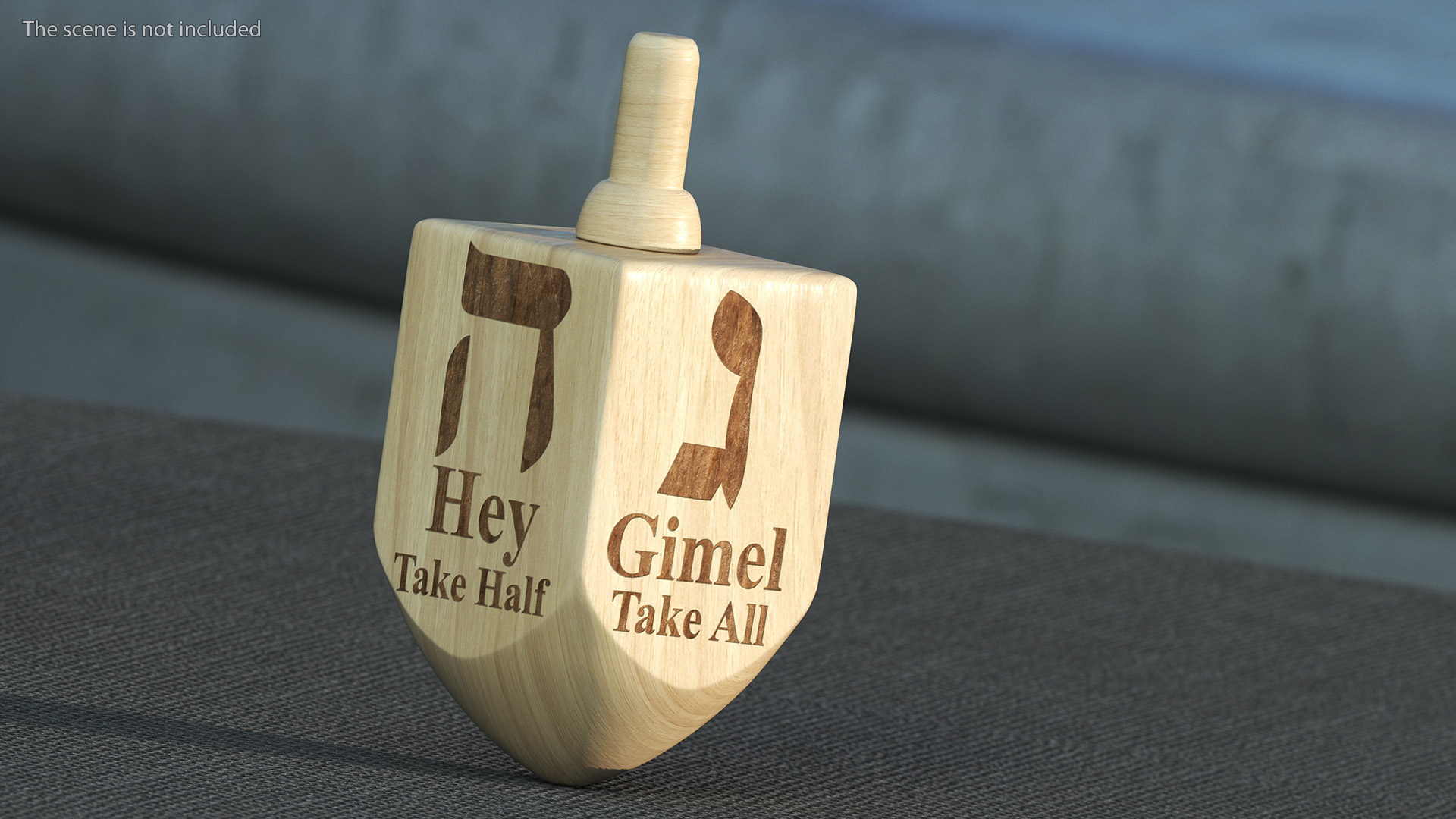 Carved Dreidel 3D model