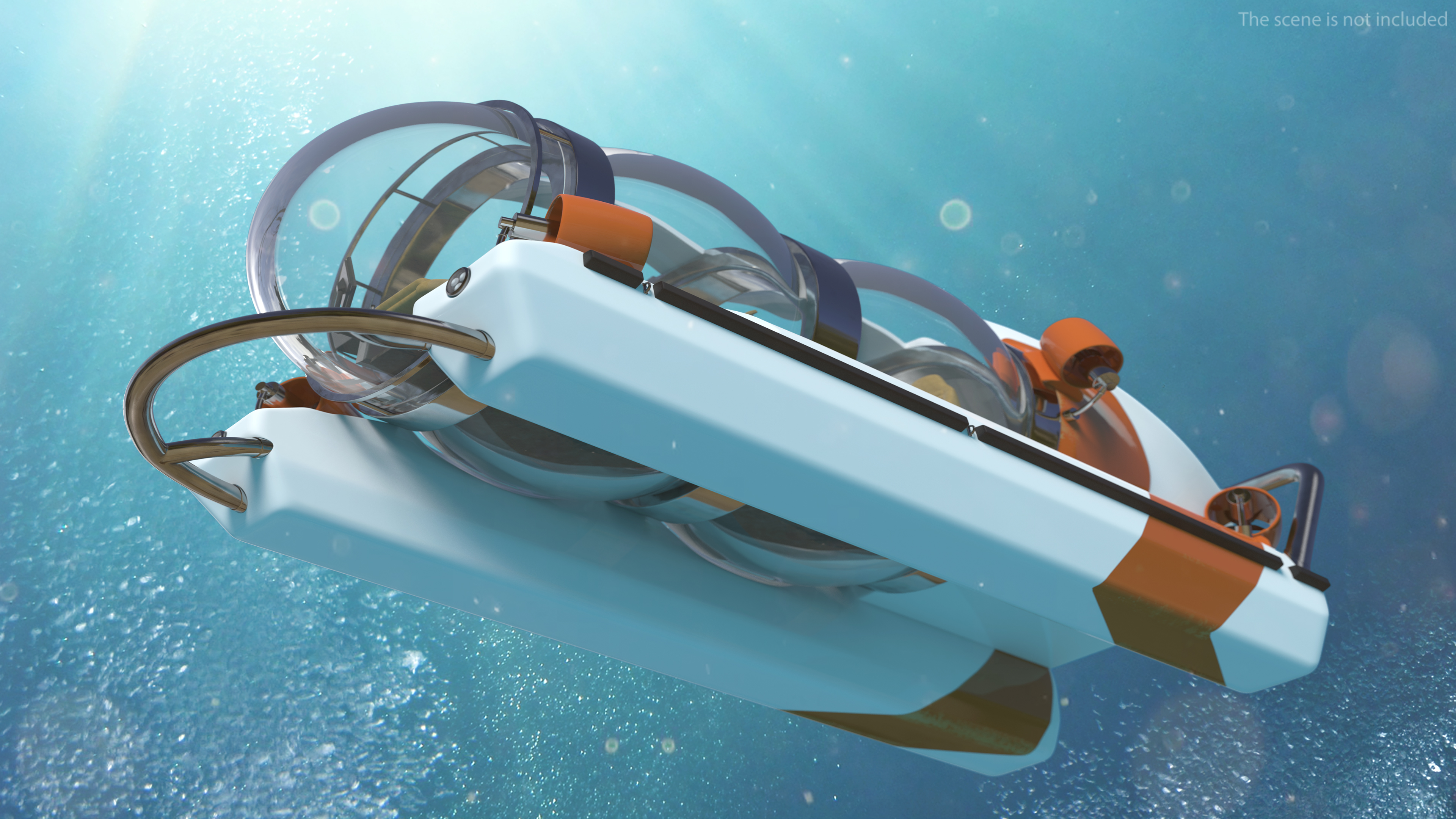 3D Small Personal Submarine Rigged