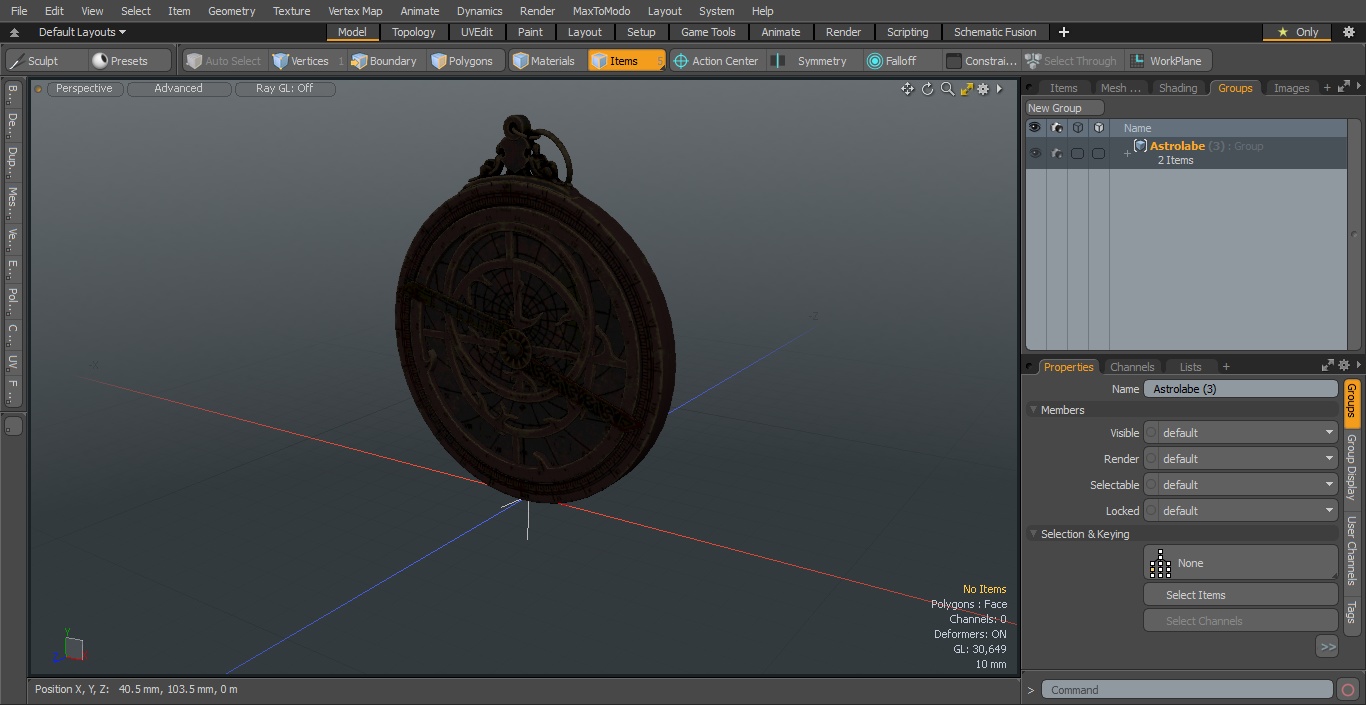 Astrolabe 3D model