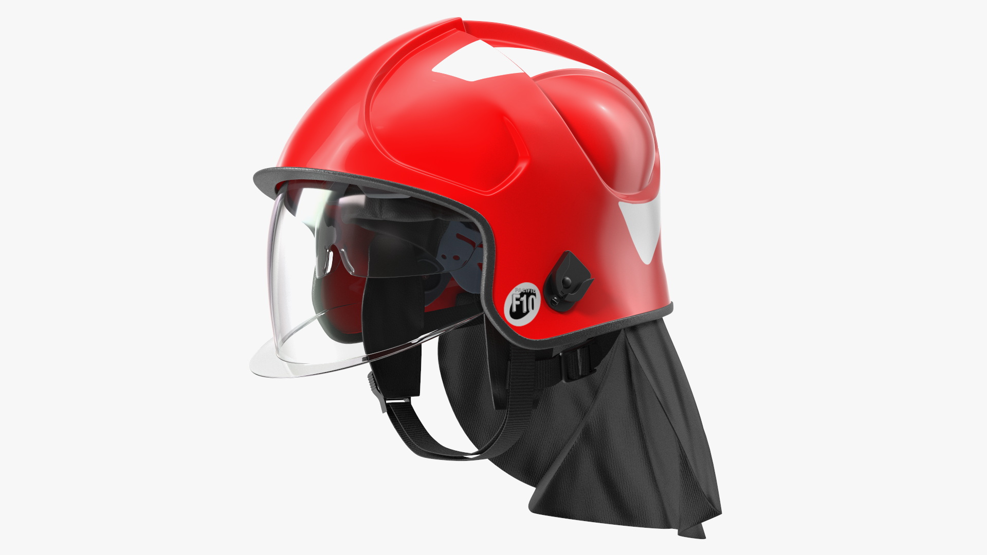 3D Red Fire Helmet F10 MKV model