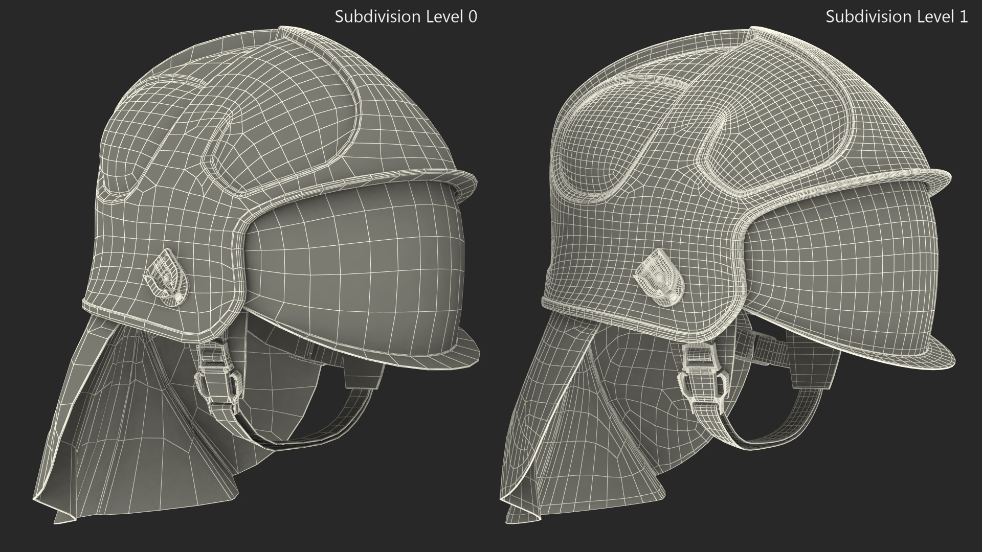 3D Red Fire Helmet F10 MKV model