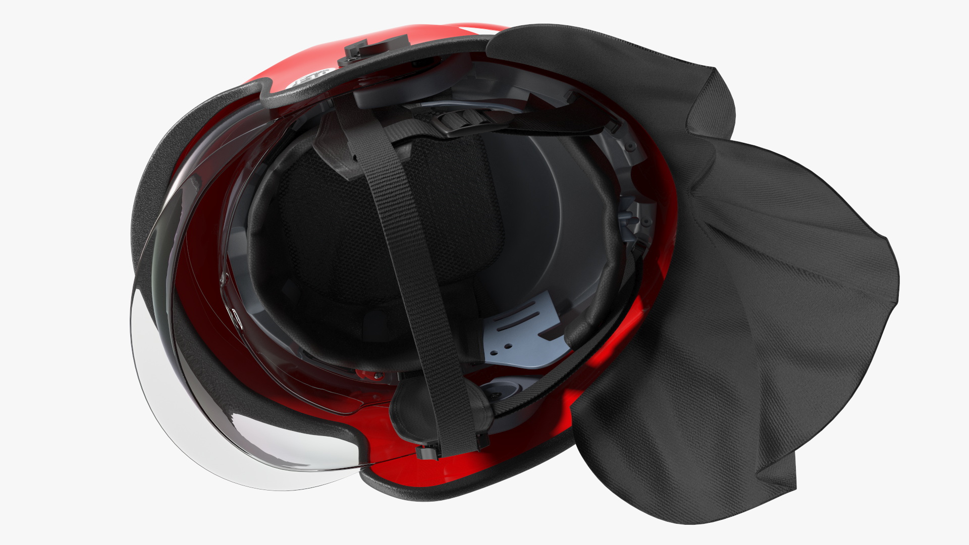 3D Red Fire Helmet F10 MKV model