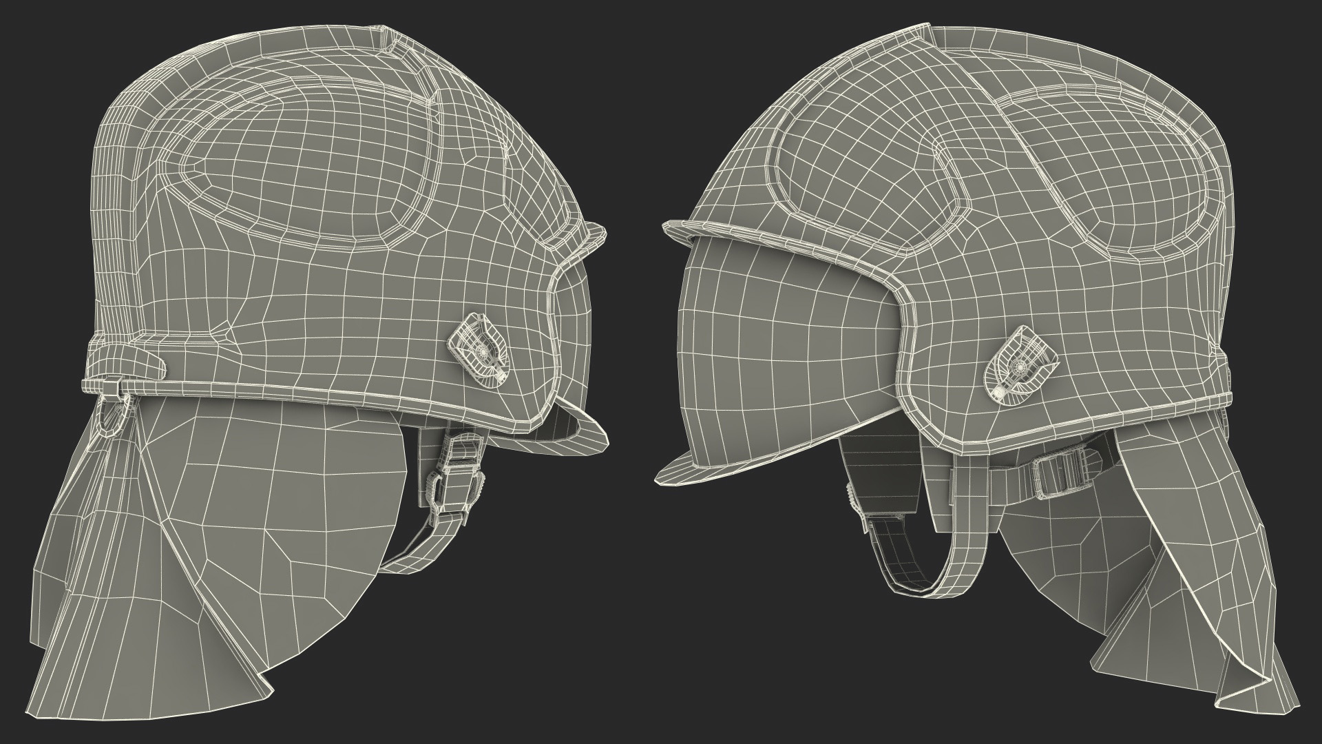 3D Red Fire Helmet F10 MKV model