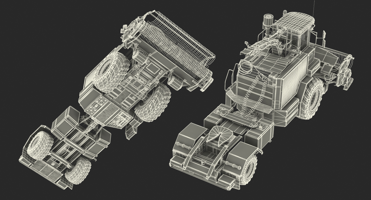 Forage Harvester CMC Saturne 5800 Clean 3D model