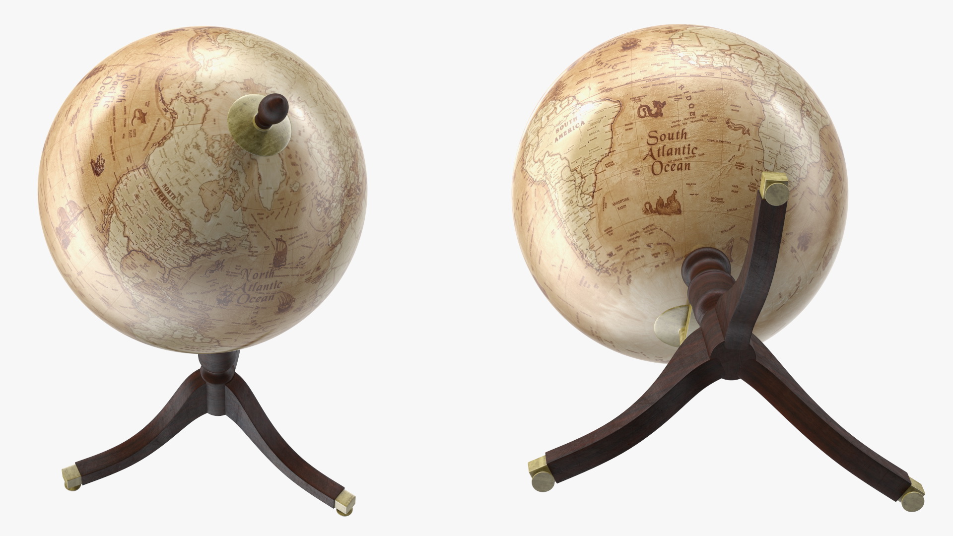 Old Vintage Globe 3D