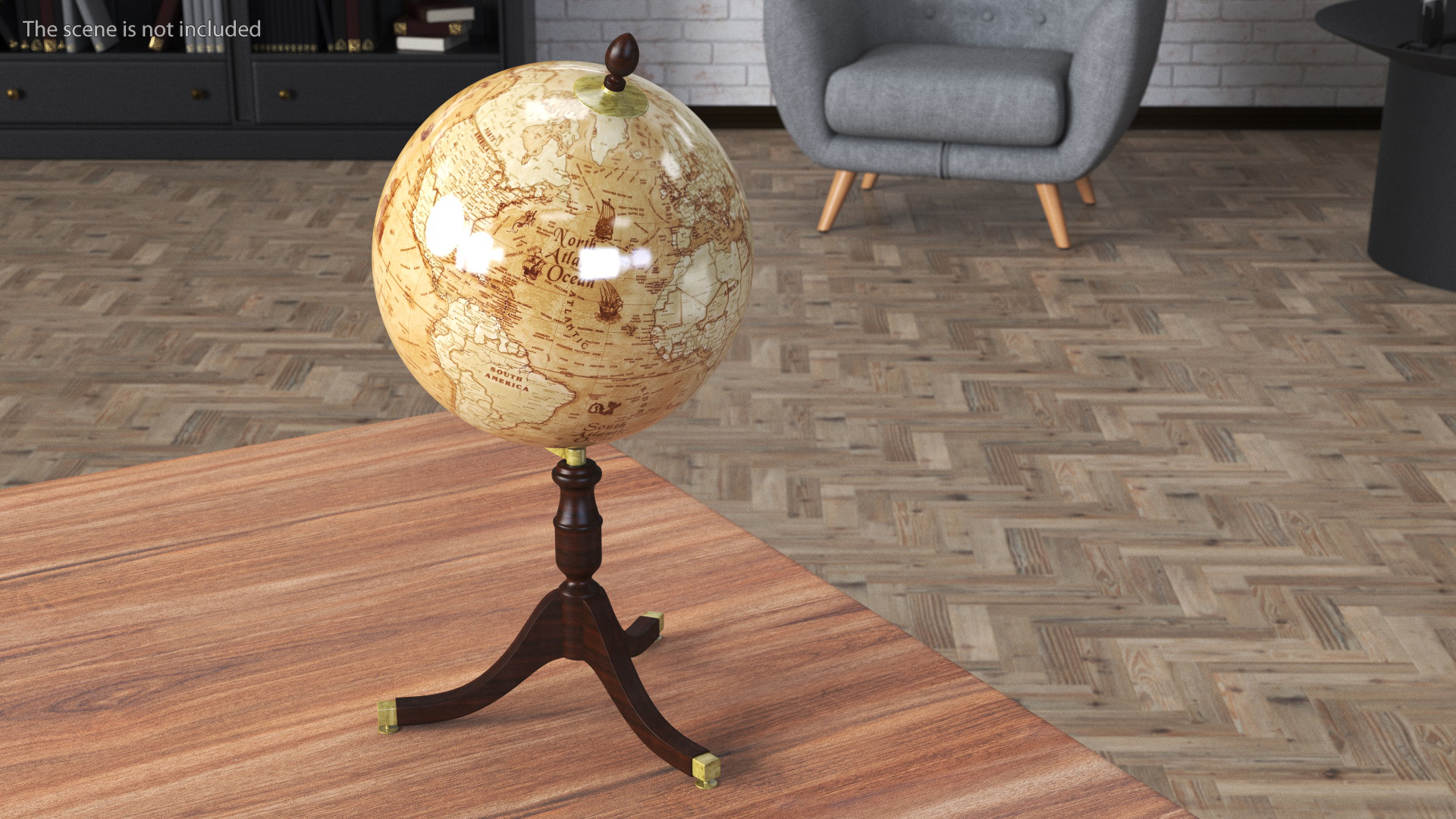 Old Vintage Globe 3D