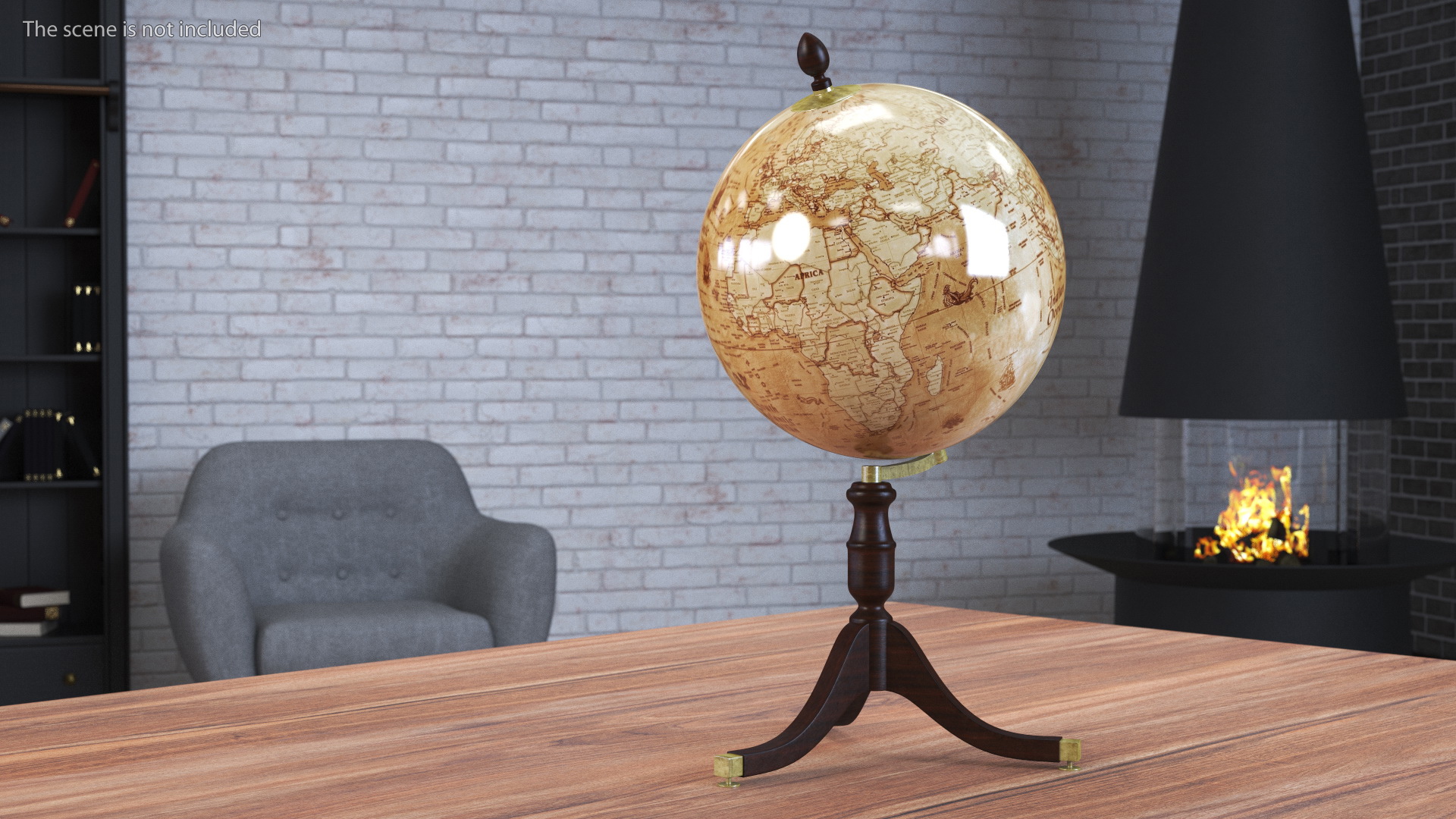 Old Vintage Globe 3D