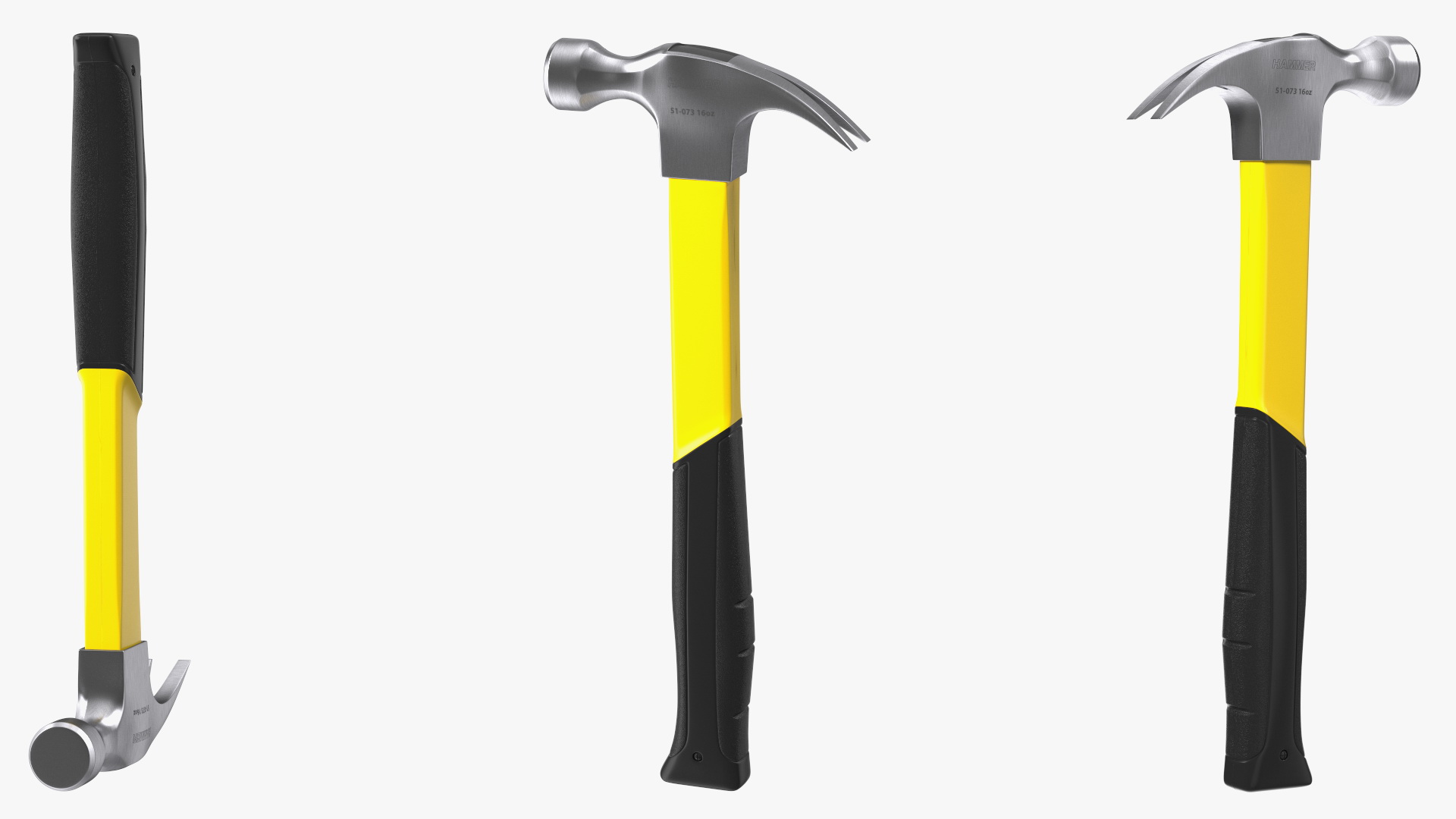 Hammer with Fiberglass Handle 3D model