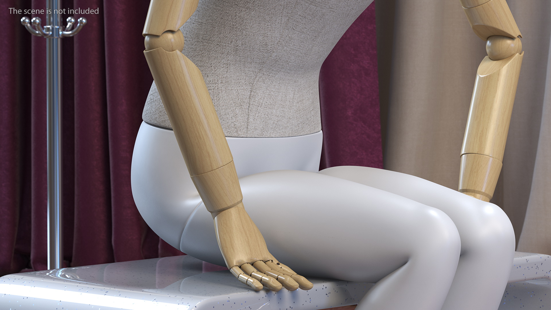 Flexible Child Mannequin Sitting Pose 3D