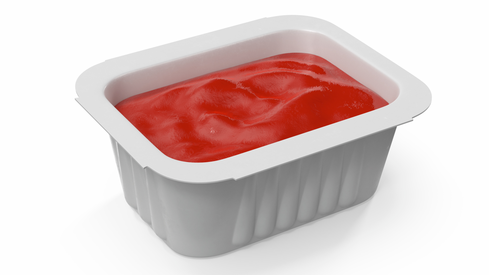 3D Tomato Ketchup Sauce Portion Cup Heinz model