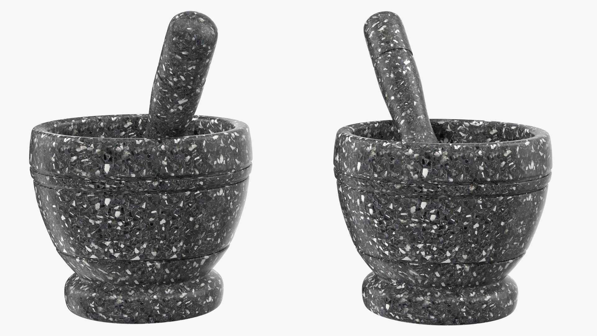 3D model Granite Mortar and Pestle