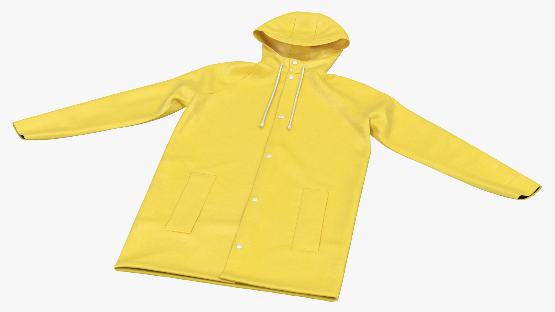 Folded Raincoat Jacket 3D