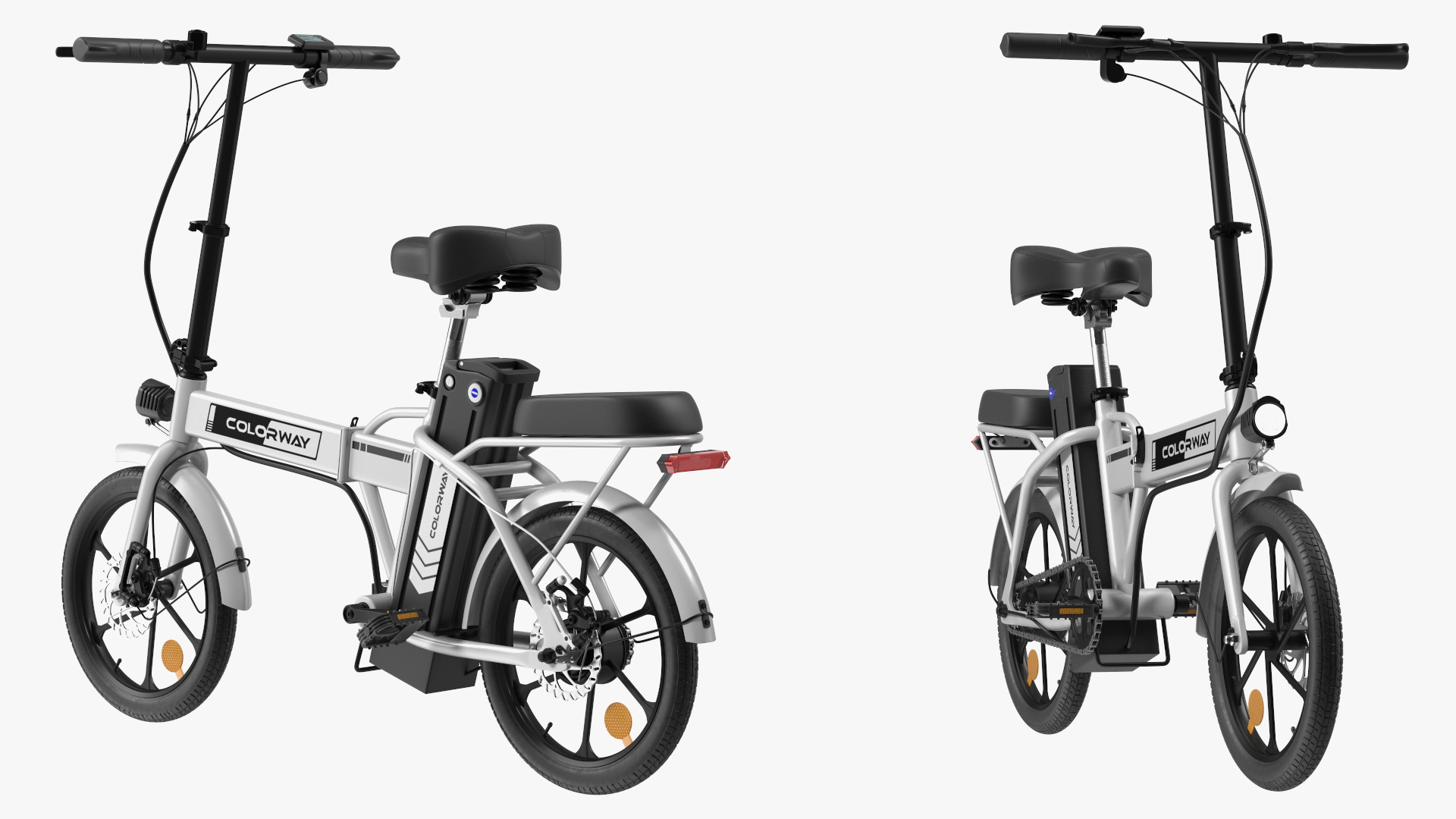 Removable Battery E-Bike Colorway White 3D model