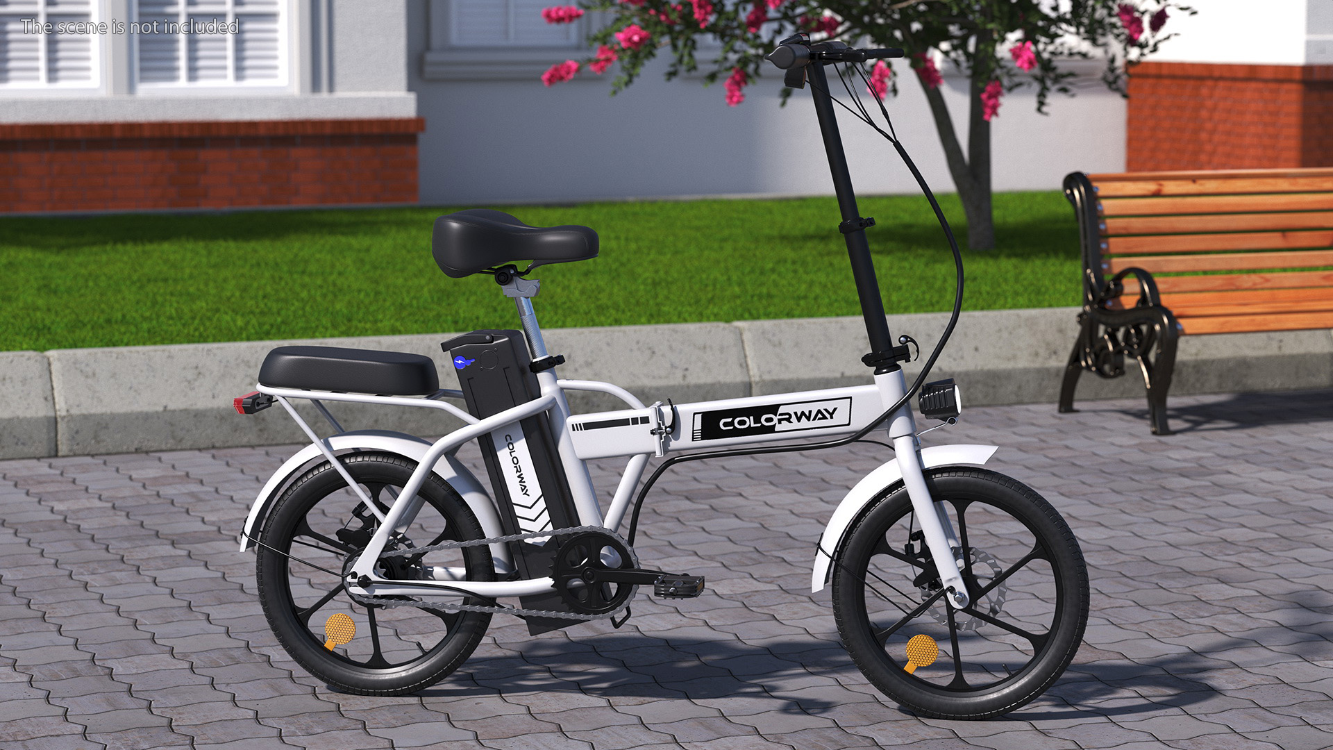 Removable Battery E-Bike Colorway White 3D model