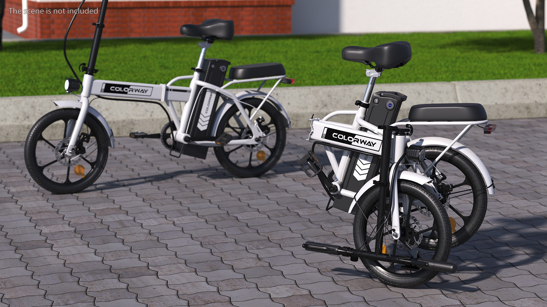 Removable Battery E-Bike Colorway White 3D model