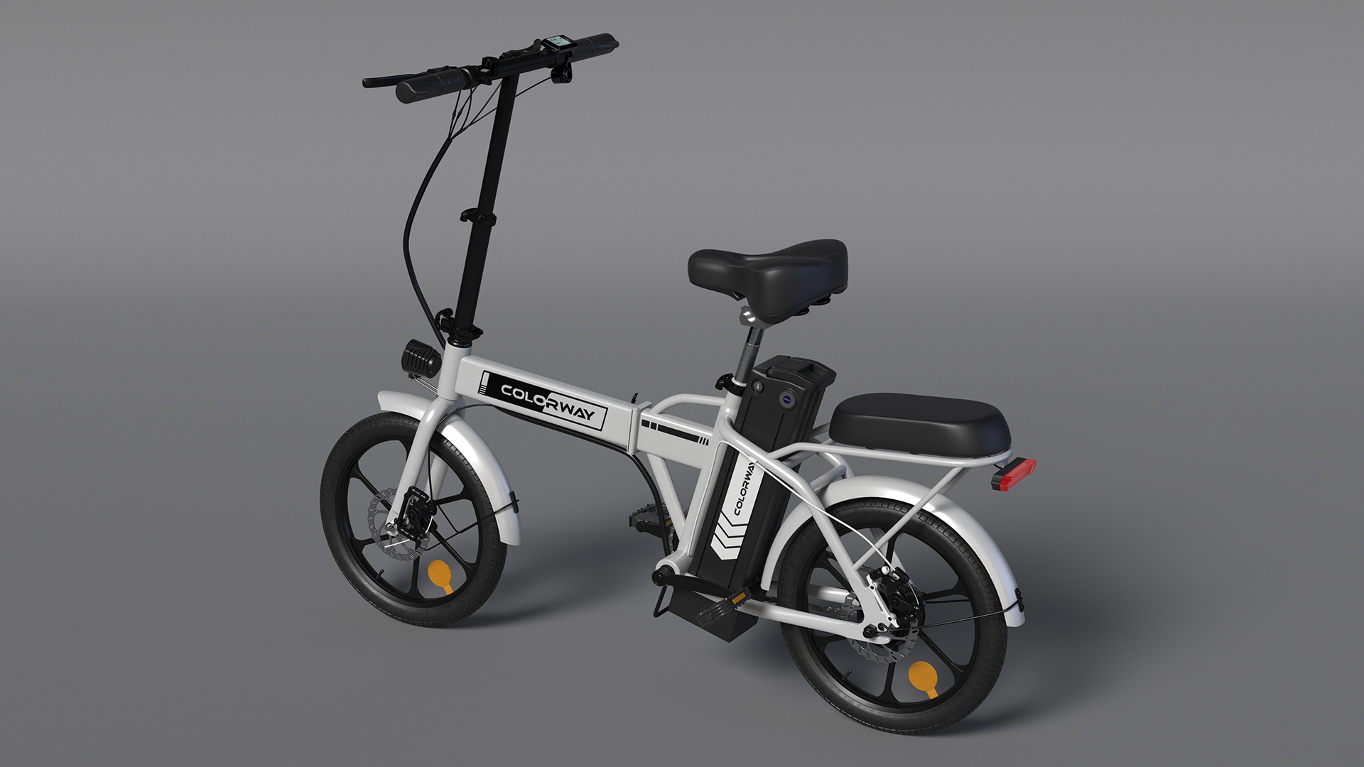 Removable Battery E-Bike Colorway White 3D model