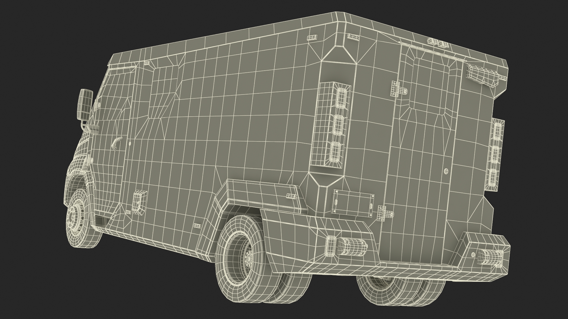 3D Iveco CIT Armored Vehicle Simplified