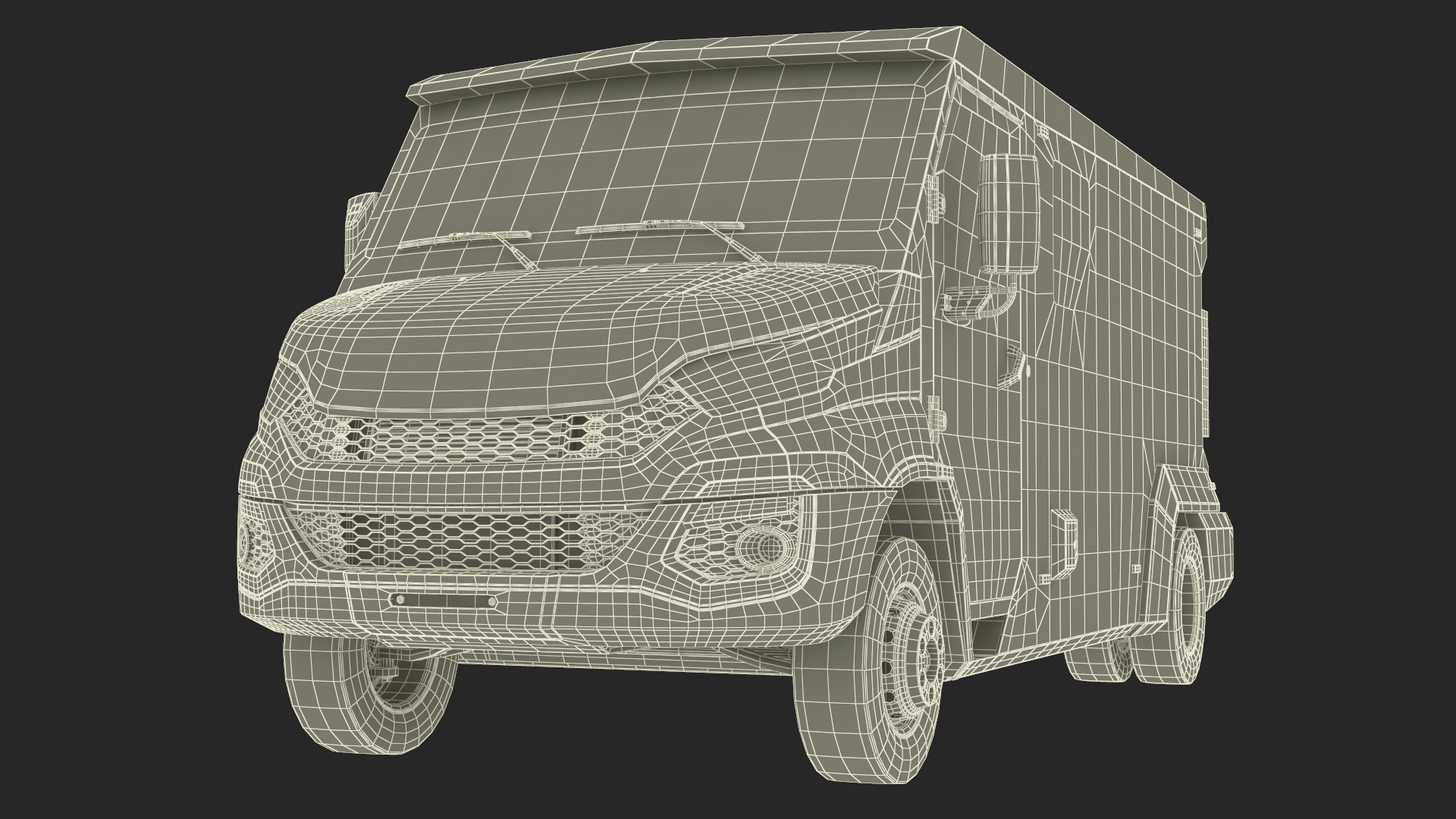 3D Iveco CIT Armored Vehicle Simplified