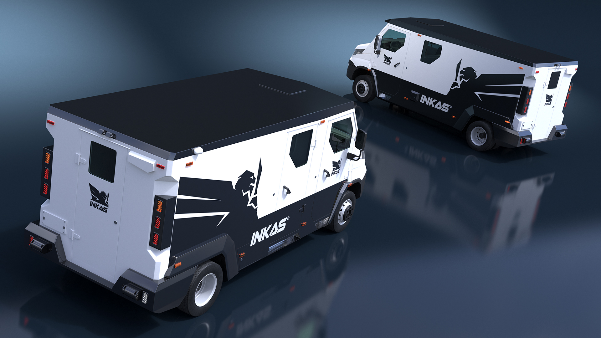 3D Iveco CIT Armored Vehicle Simplified