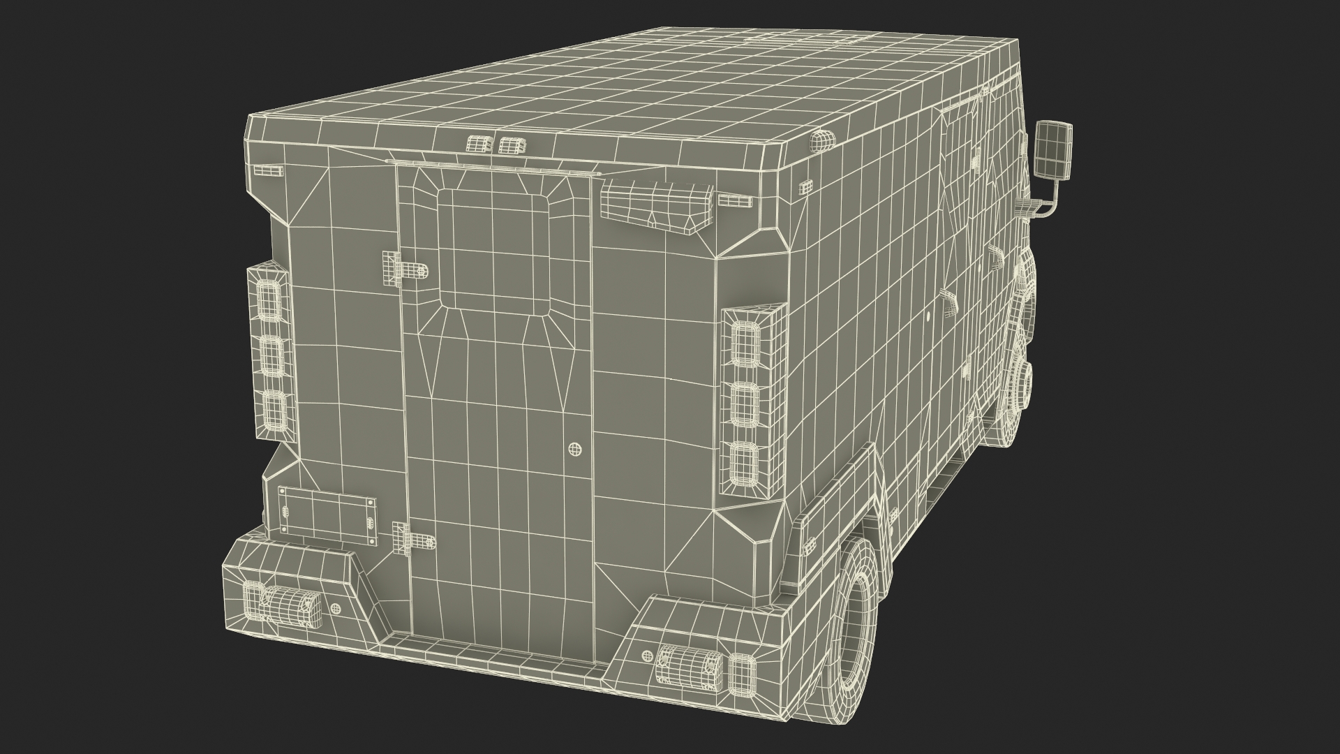 3D Iveco CIT Armored Vehicle Simplified