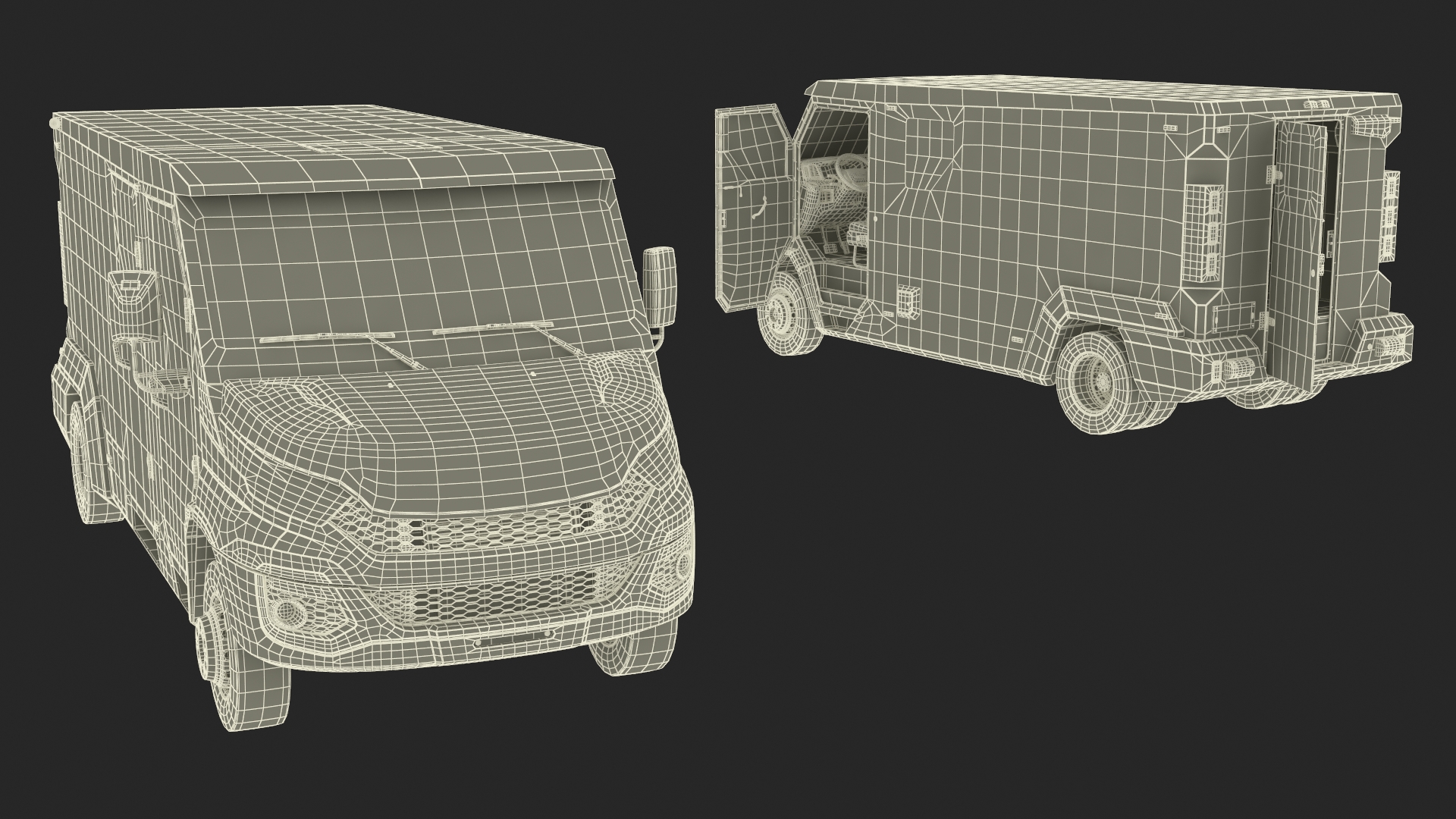 3D Iveco CIT Armored Vehicle Simplified