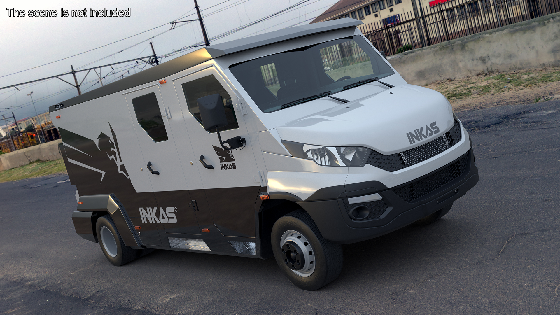 3D Iveco CIT Armored Vehicle Simplified