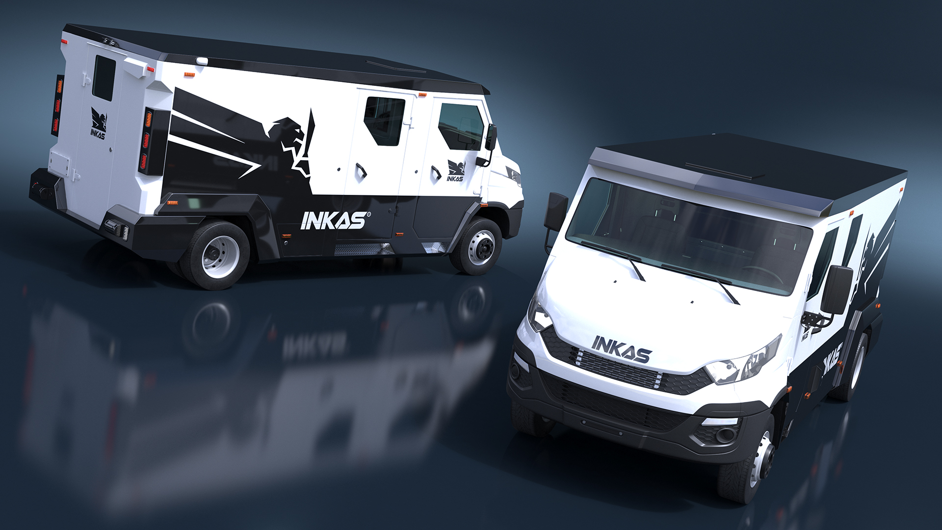 3D Iveco CIT Armored Vehicle Simplified