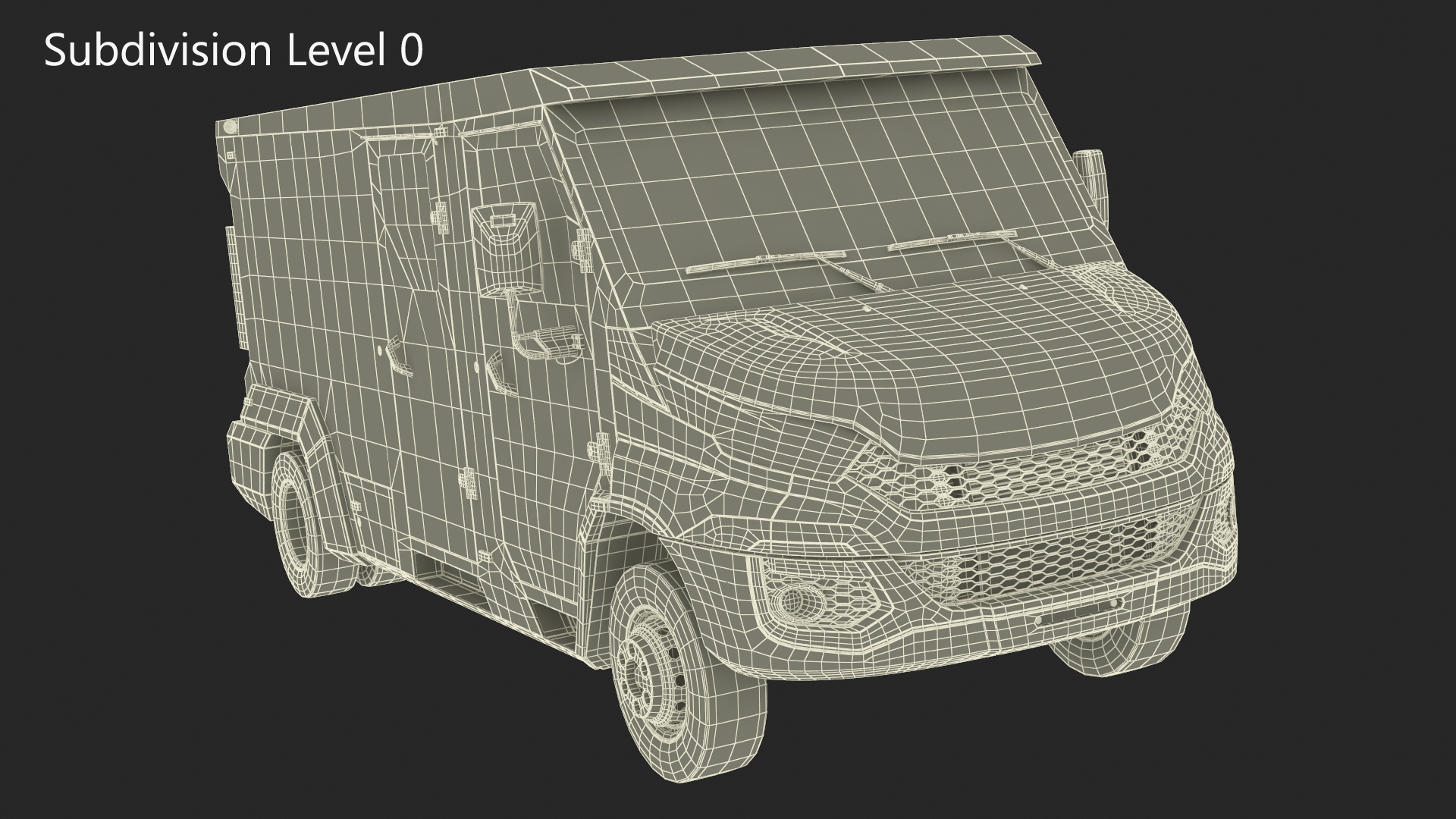 3D Iveco CIT Armored Vehicle Simplified