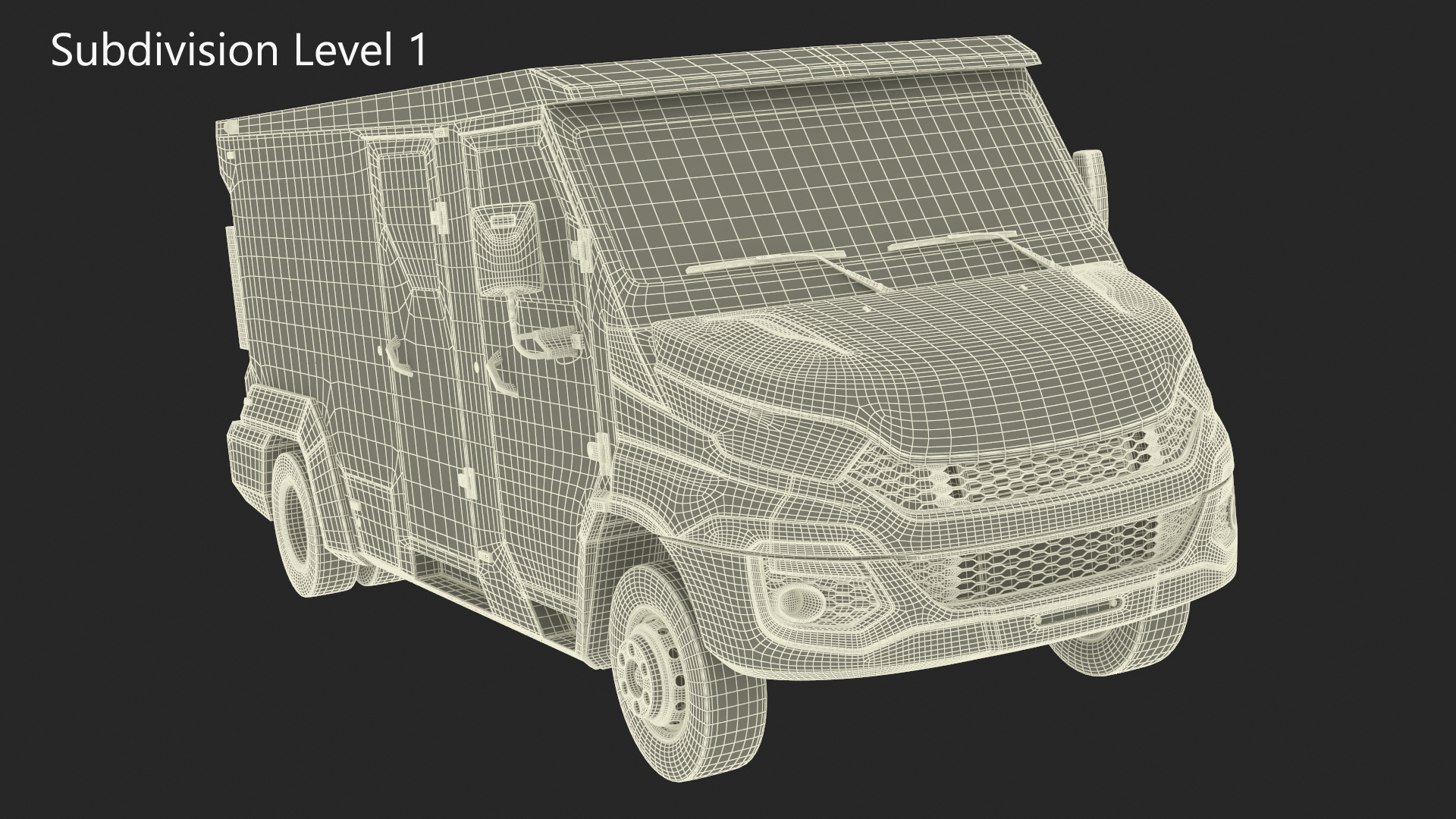 3D Iveco CIT Armored Vehicle Simplified