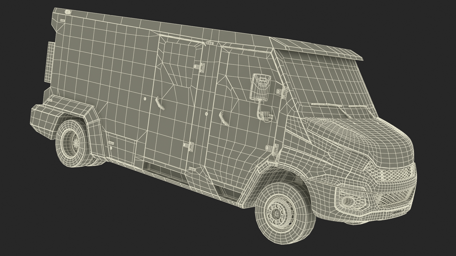 3D Iveco CIT Armored Vehicle Simplified