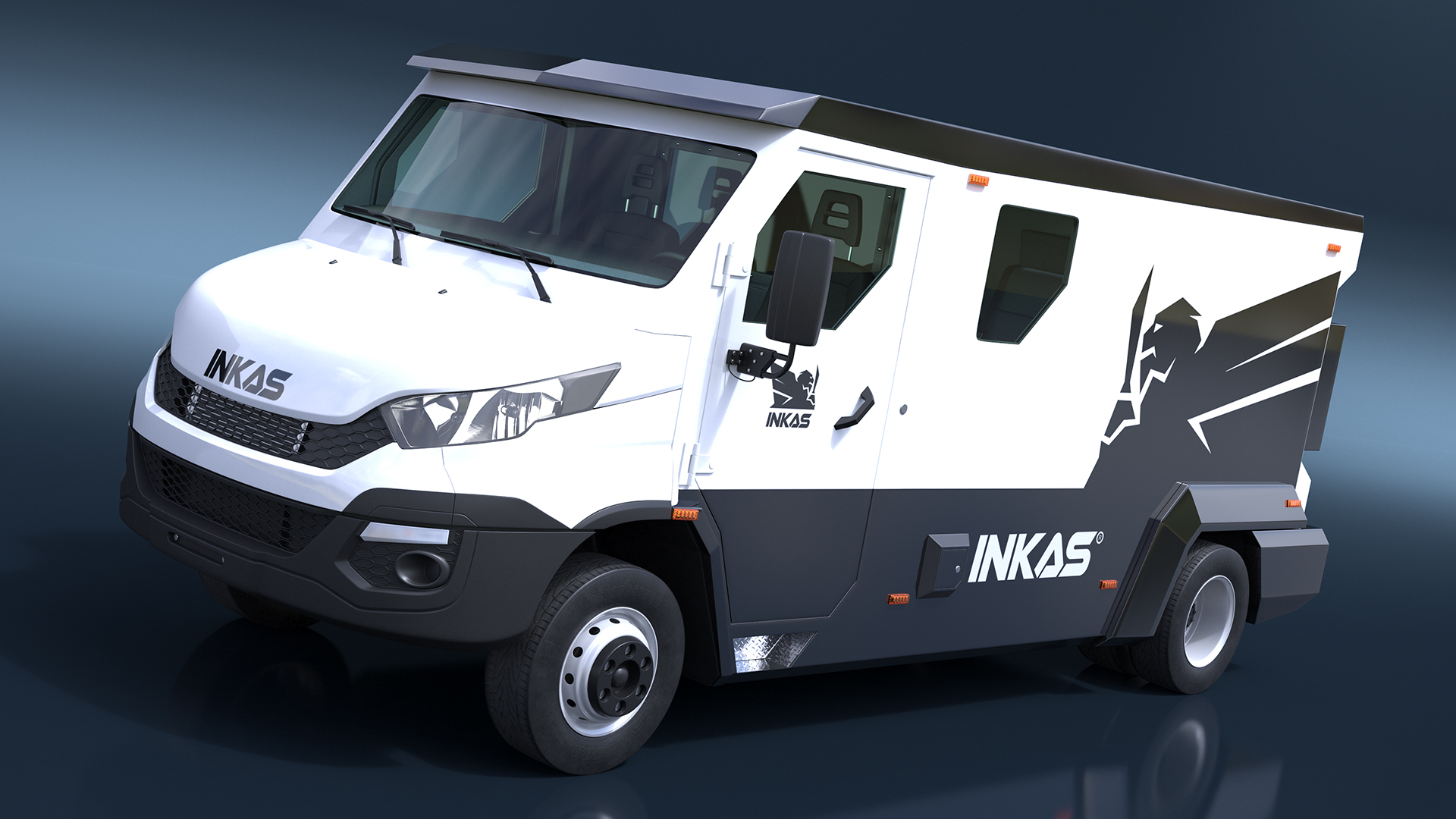 3D Iveco CIT Armored Vehicle Simplified