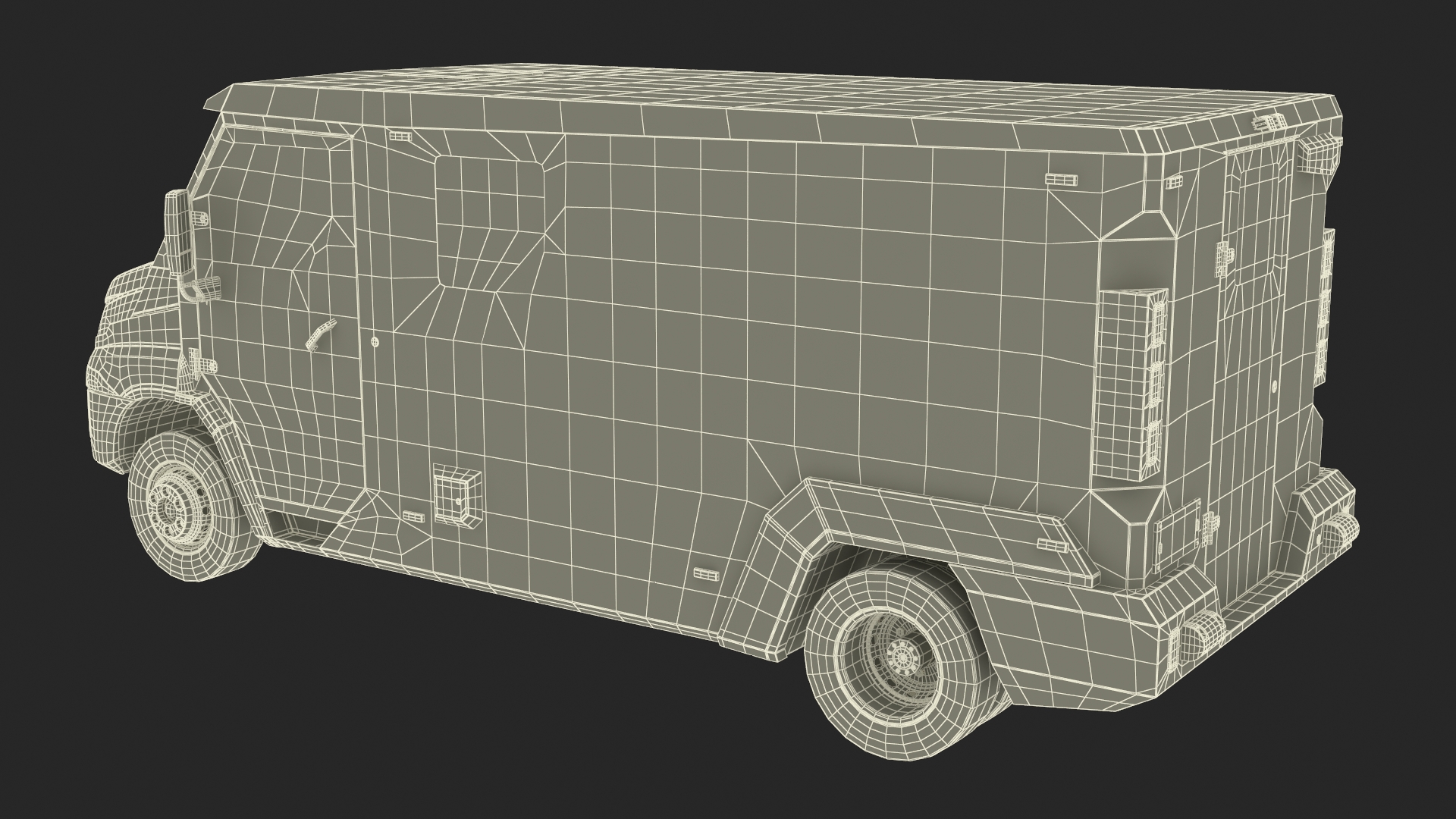 3D Iveco CIT Armored Vehicle Simplified