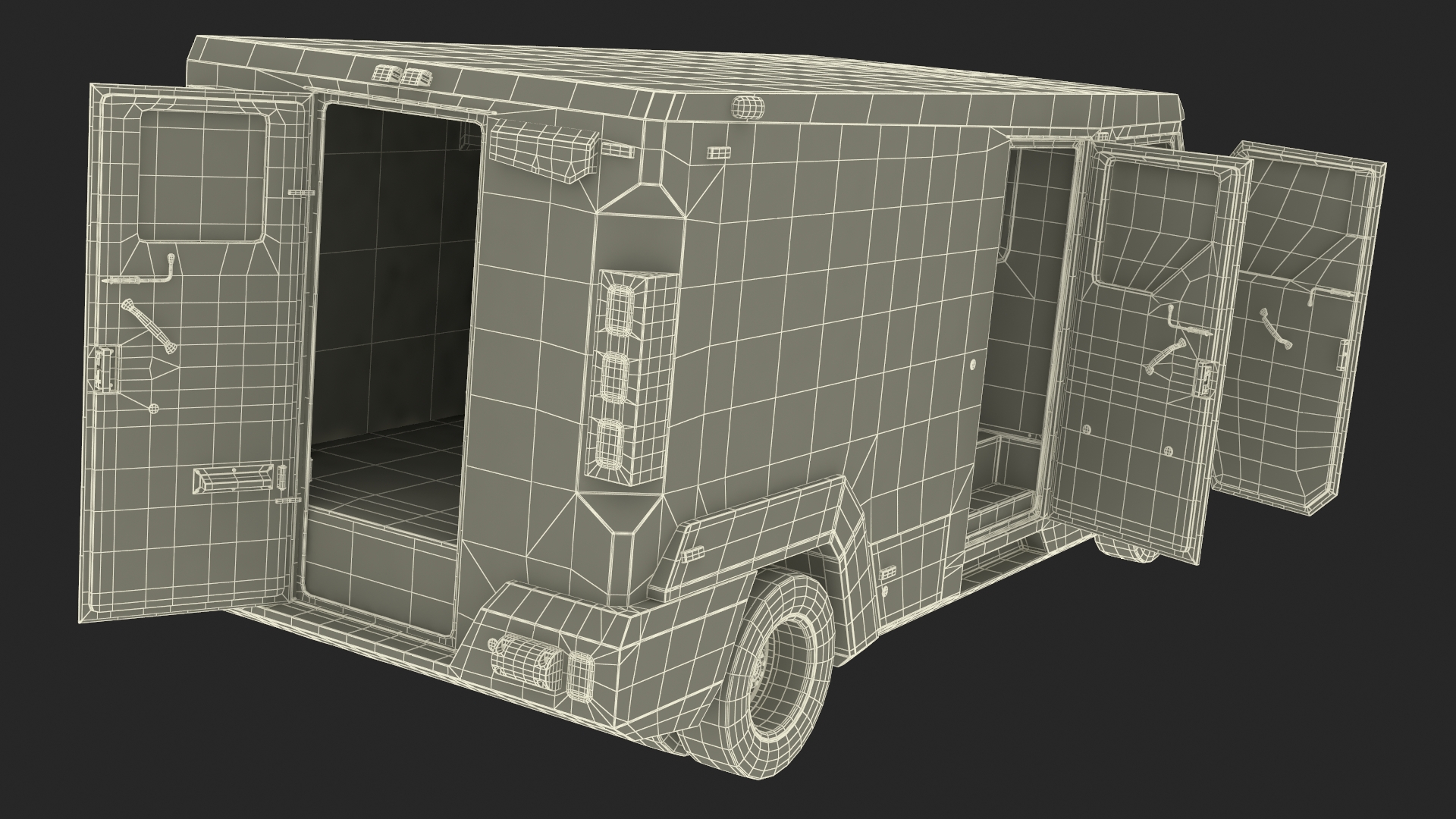 3D Iveco CIT Armored Vehicle Simplified