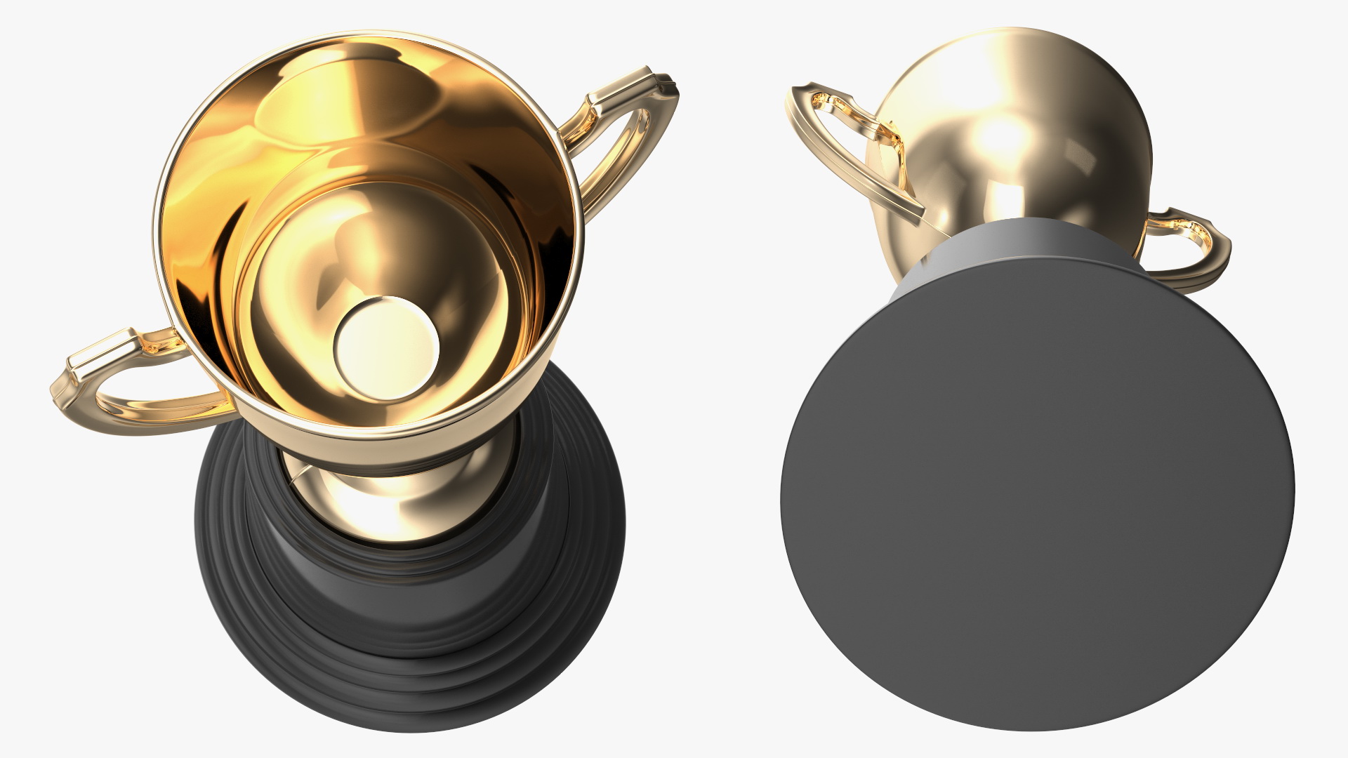 3D Award Cup Golden