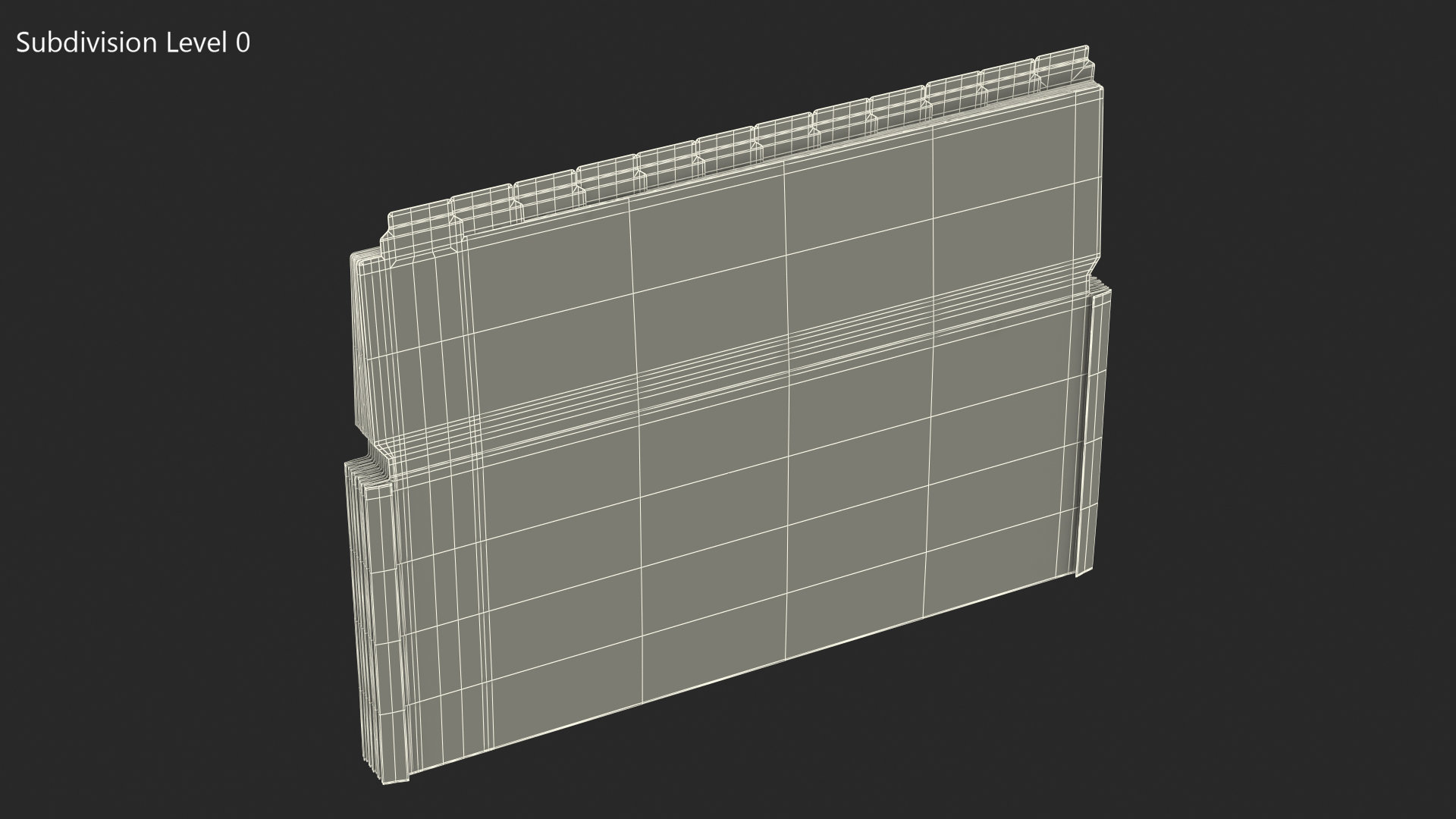 Pocket File Folders Colored Closed 3D model