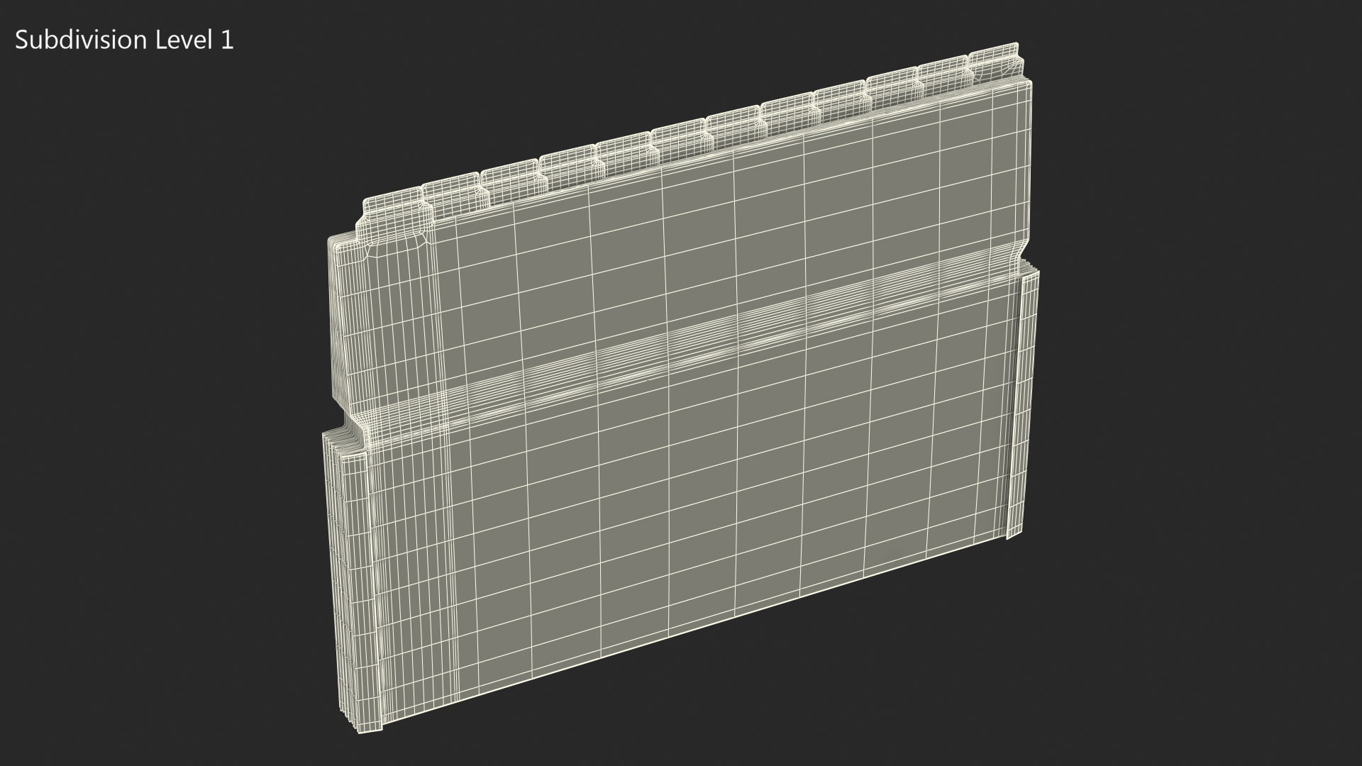 Pocket File Folders Colored Closed 3D model