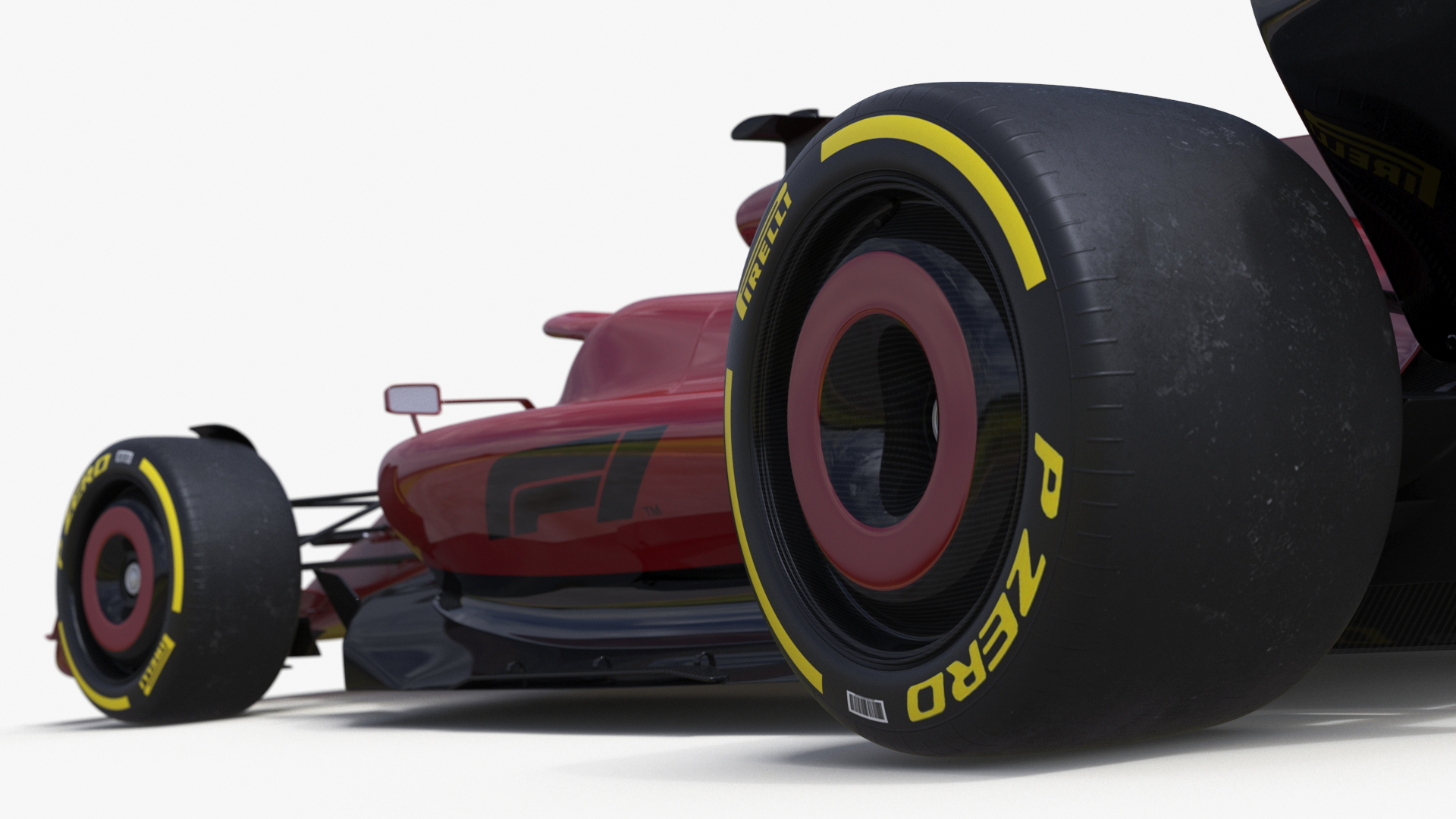 3D Formula 1 2022 Red Livery Rigged for Maya