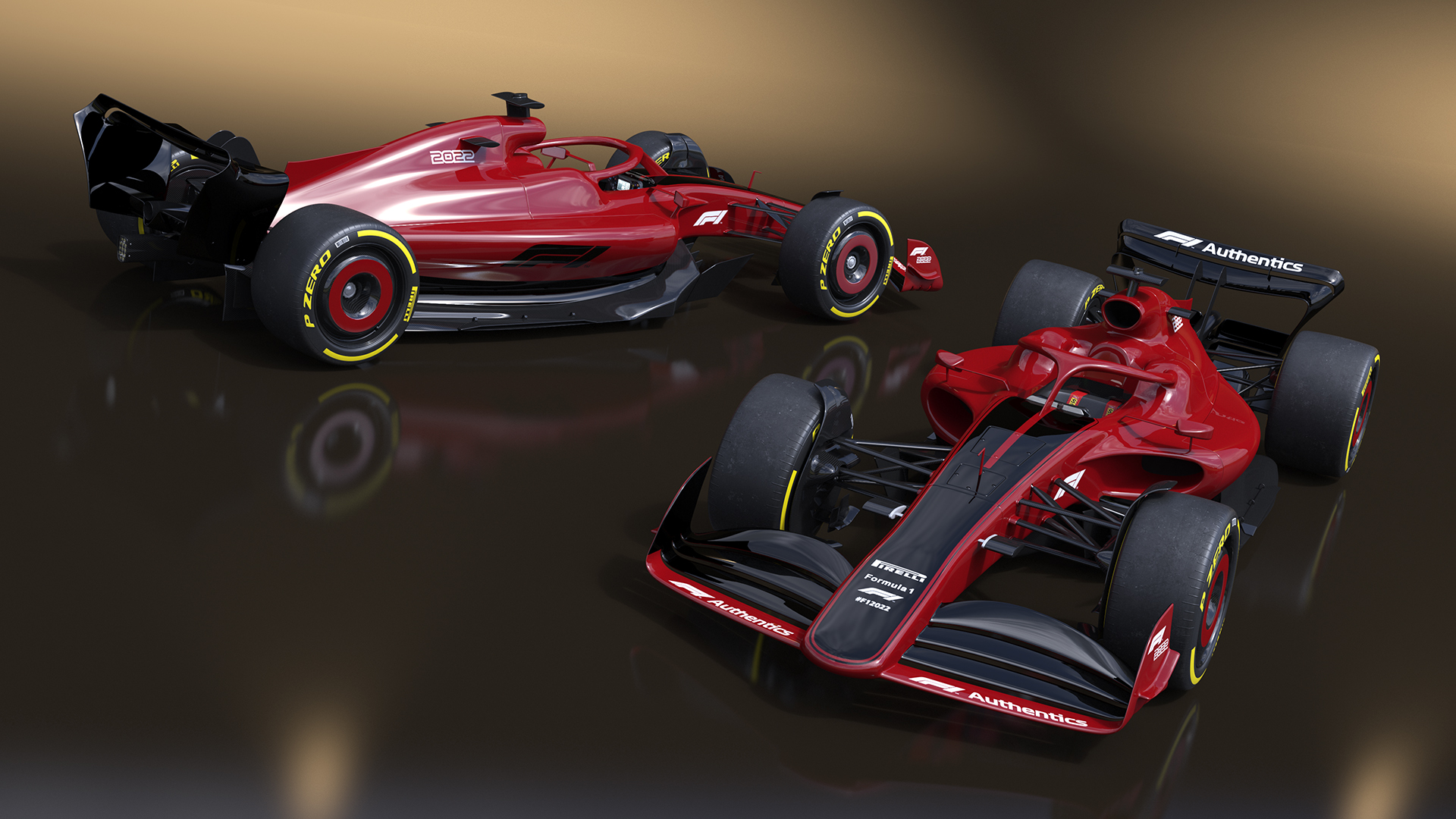 3D Formula 1 2022 Red Livery Rigged for Maya