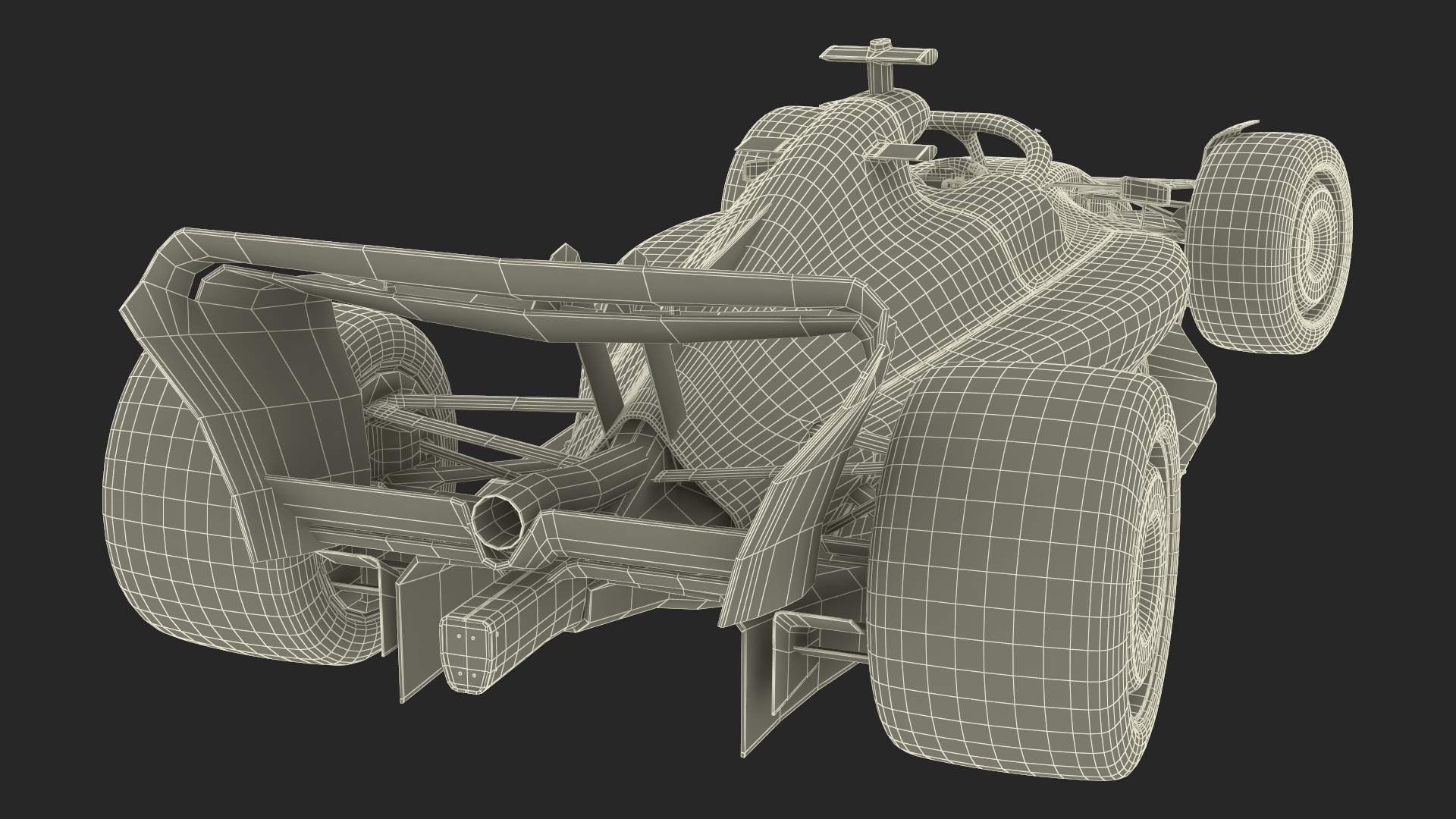 3D Formula 1 2022 Red Livery Rigged for Maya