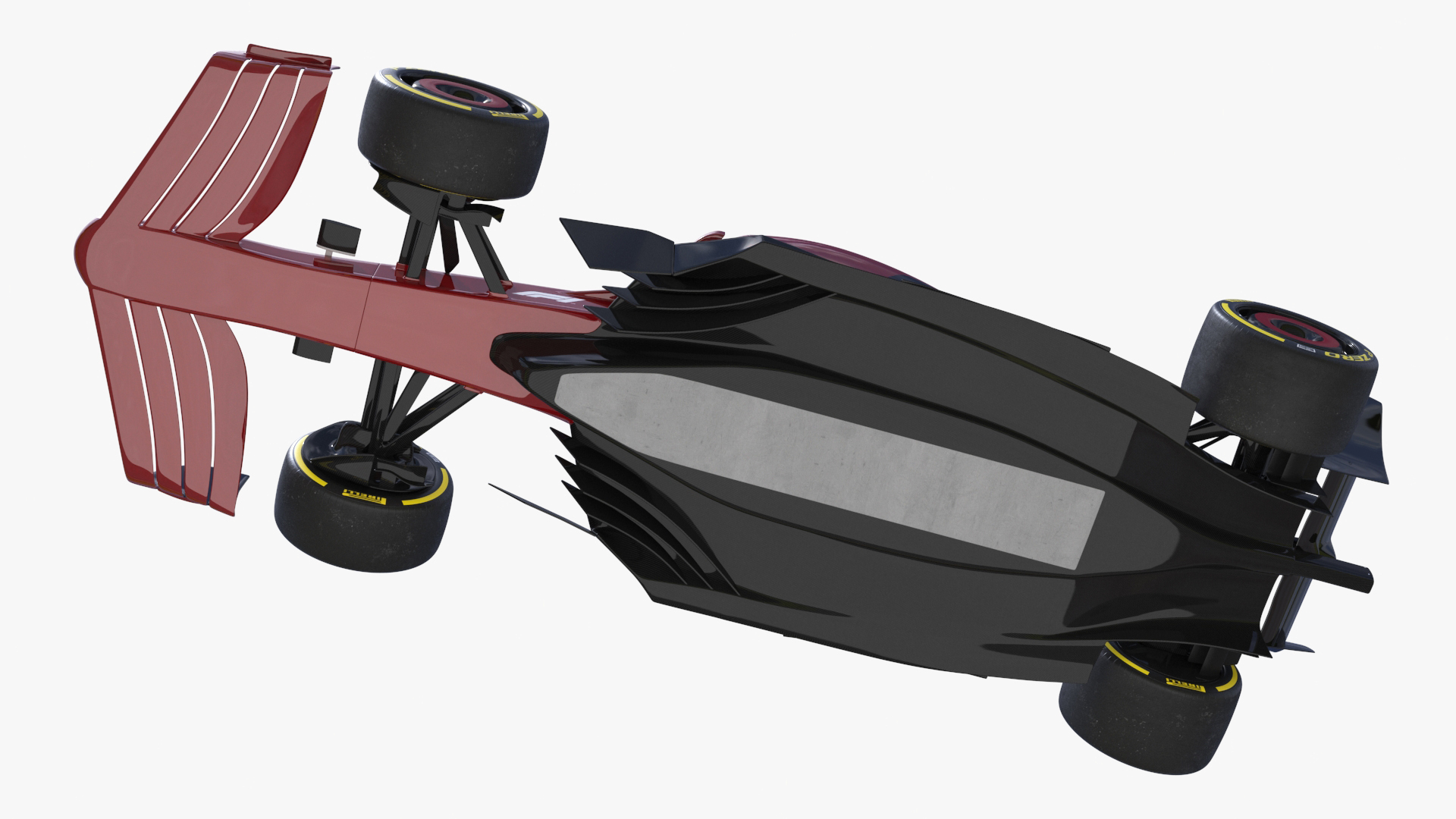 3D Formula 1 2022 Red Livery Rigged for Maya