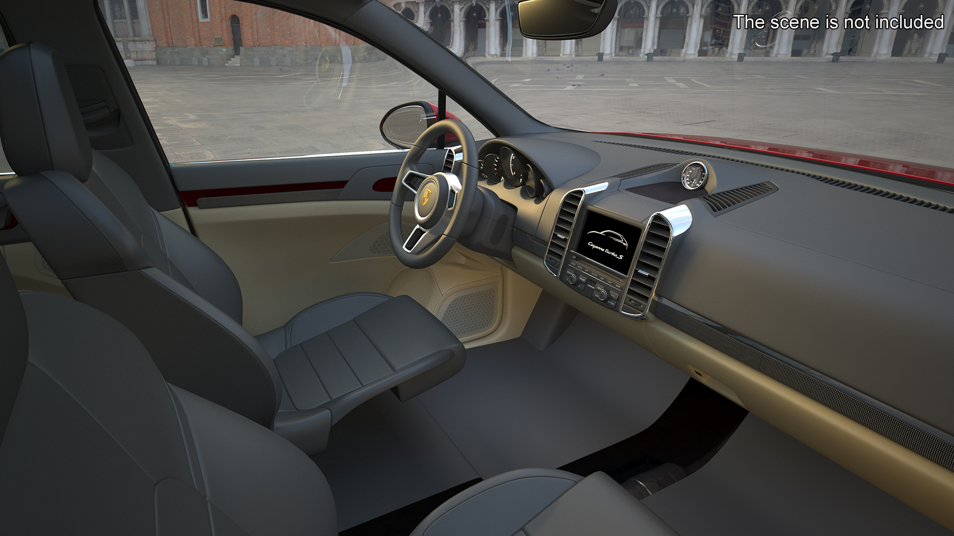 3D model Porsche Cayenne Turbo GT Simple Interior