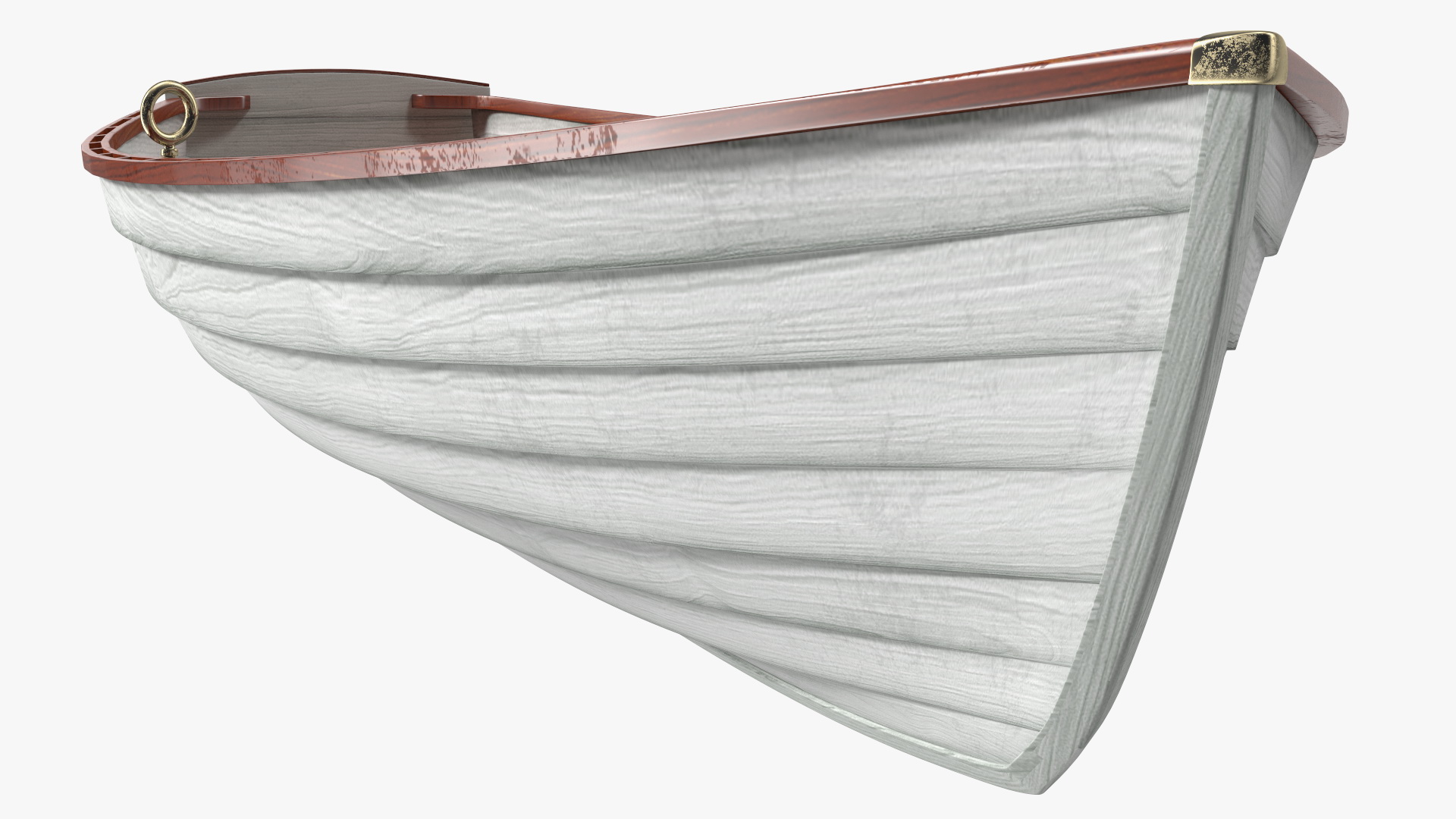 Wooden Rowboat 3D model