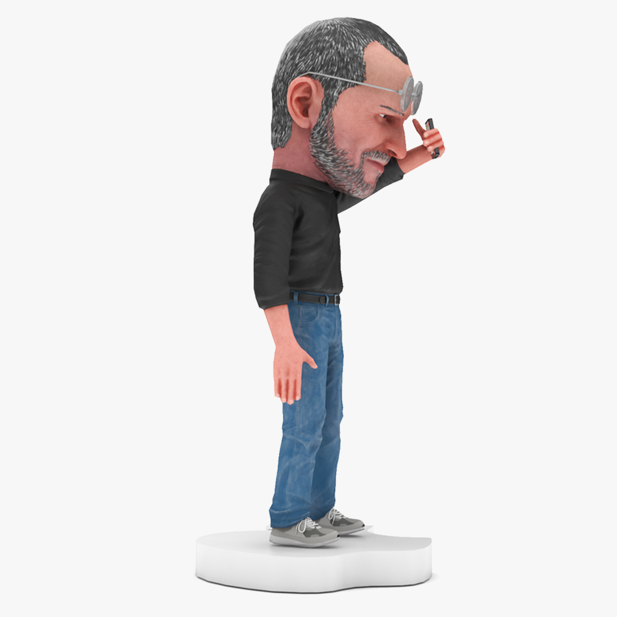 3D Steve Jobs Figure Rigged for Cinema 4D model