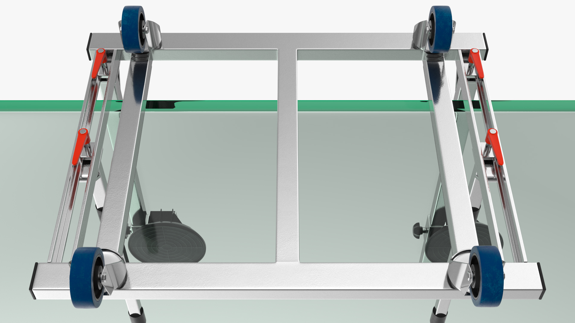 Clamp Glass Transport Wagon 3D