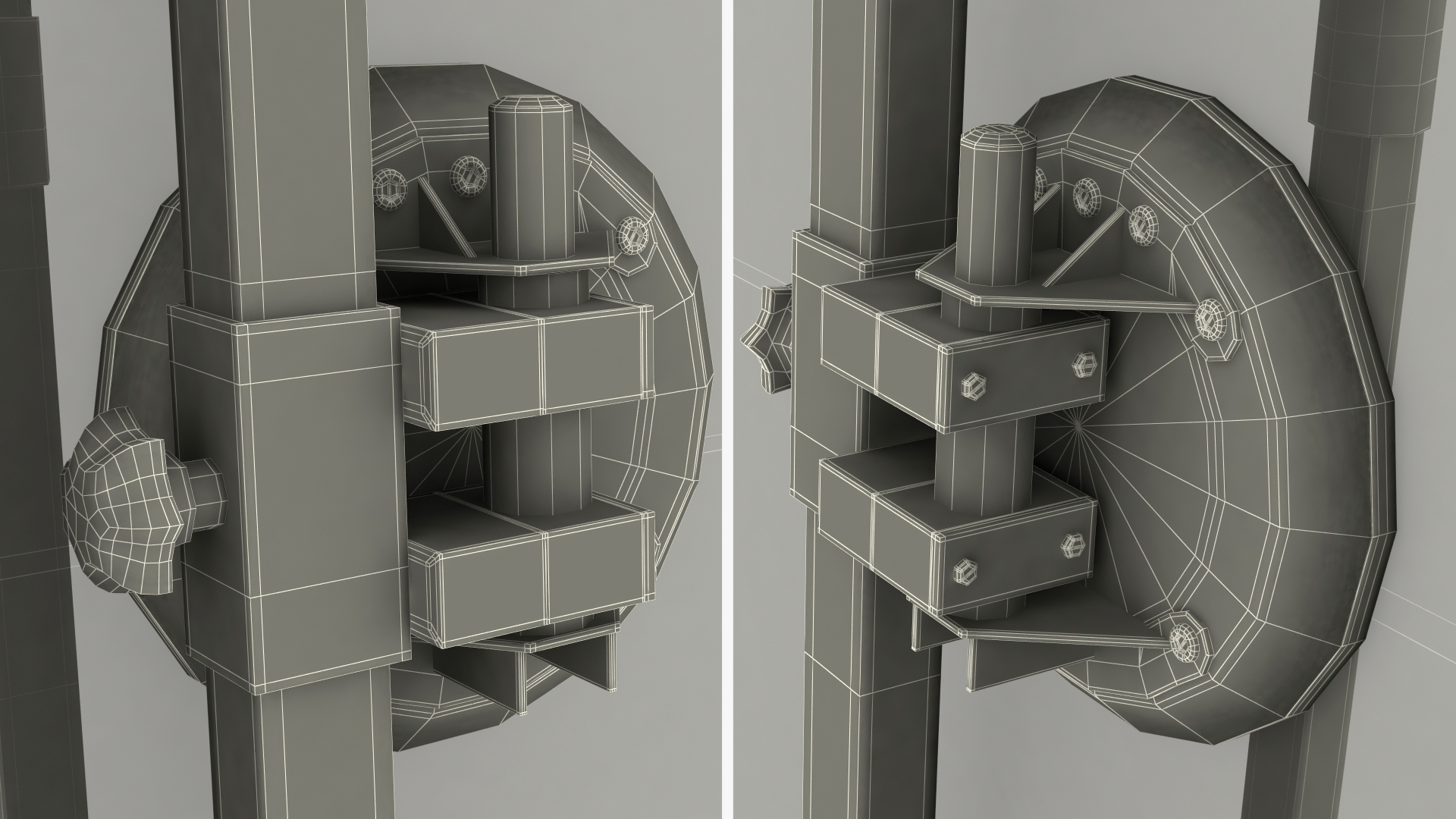 Clamp Glass Transport Wagon 3D