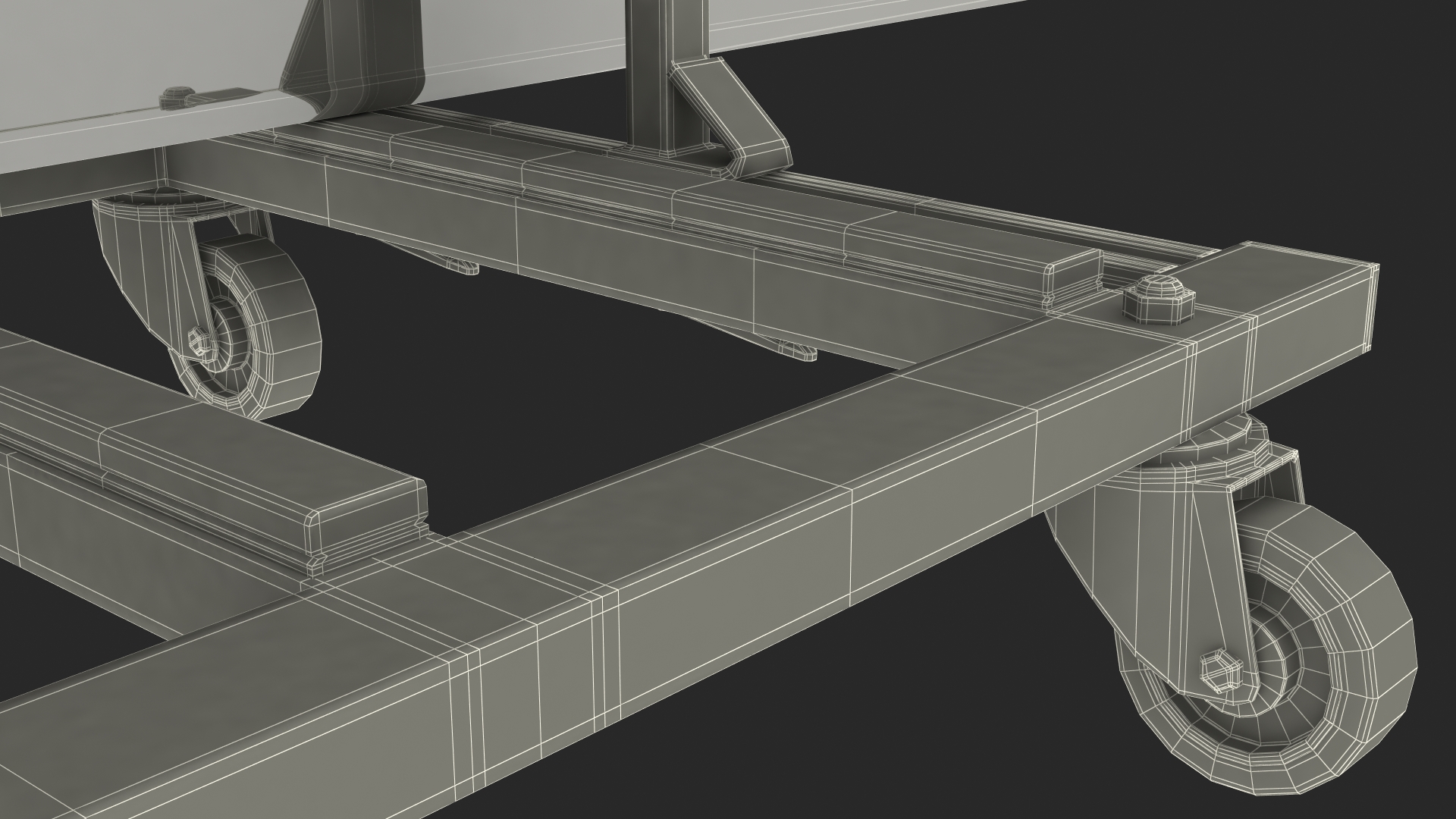 Clamp Glass Transport Wagon 3D