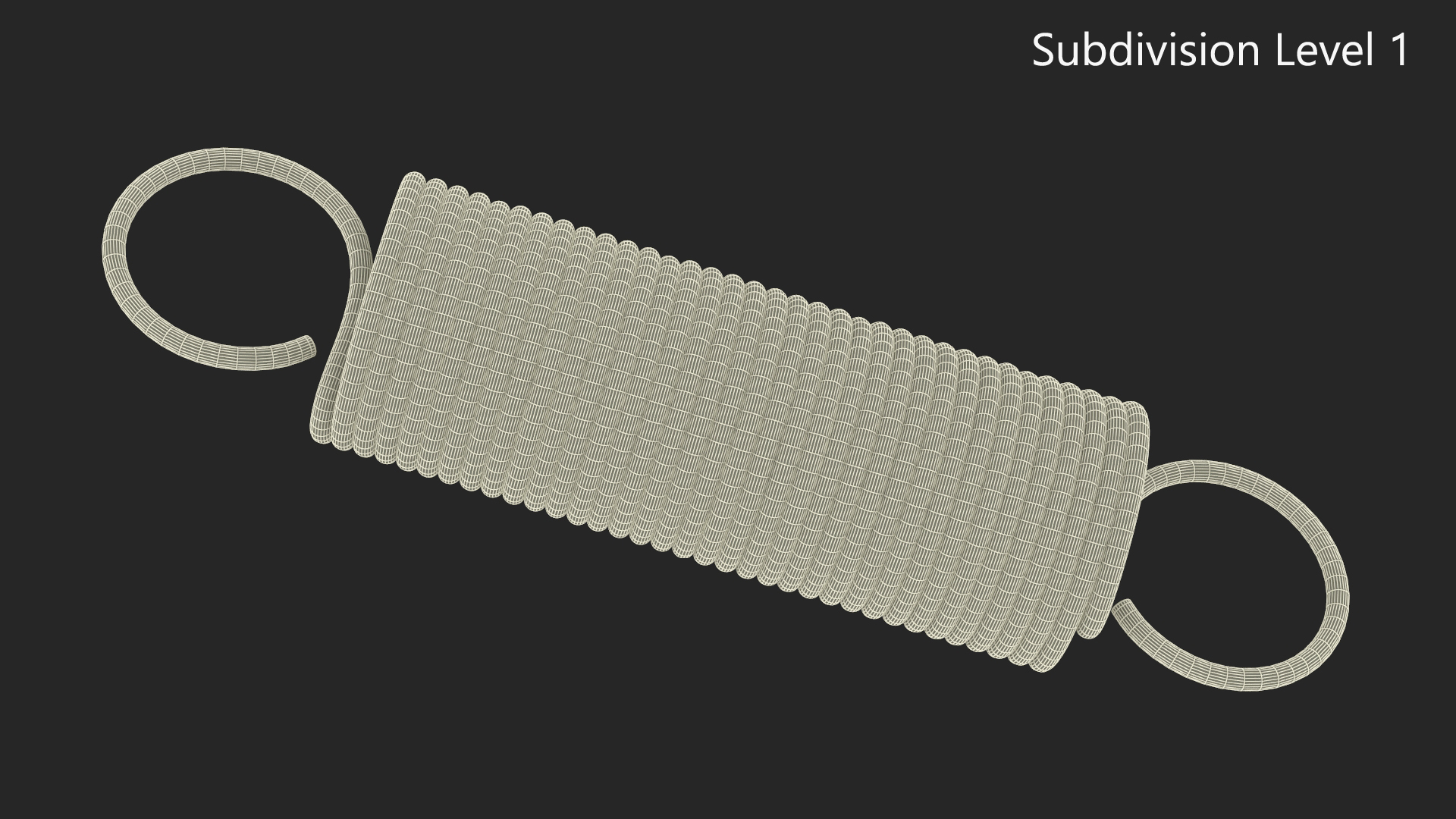 3D Thin Copper Spring model